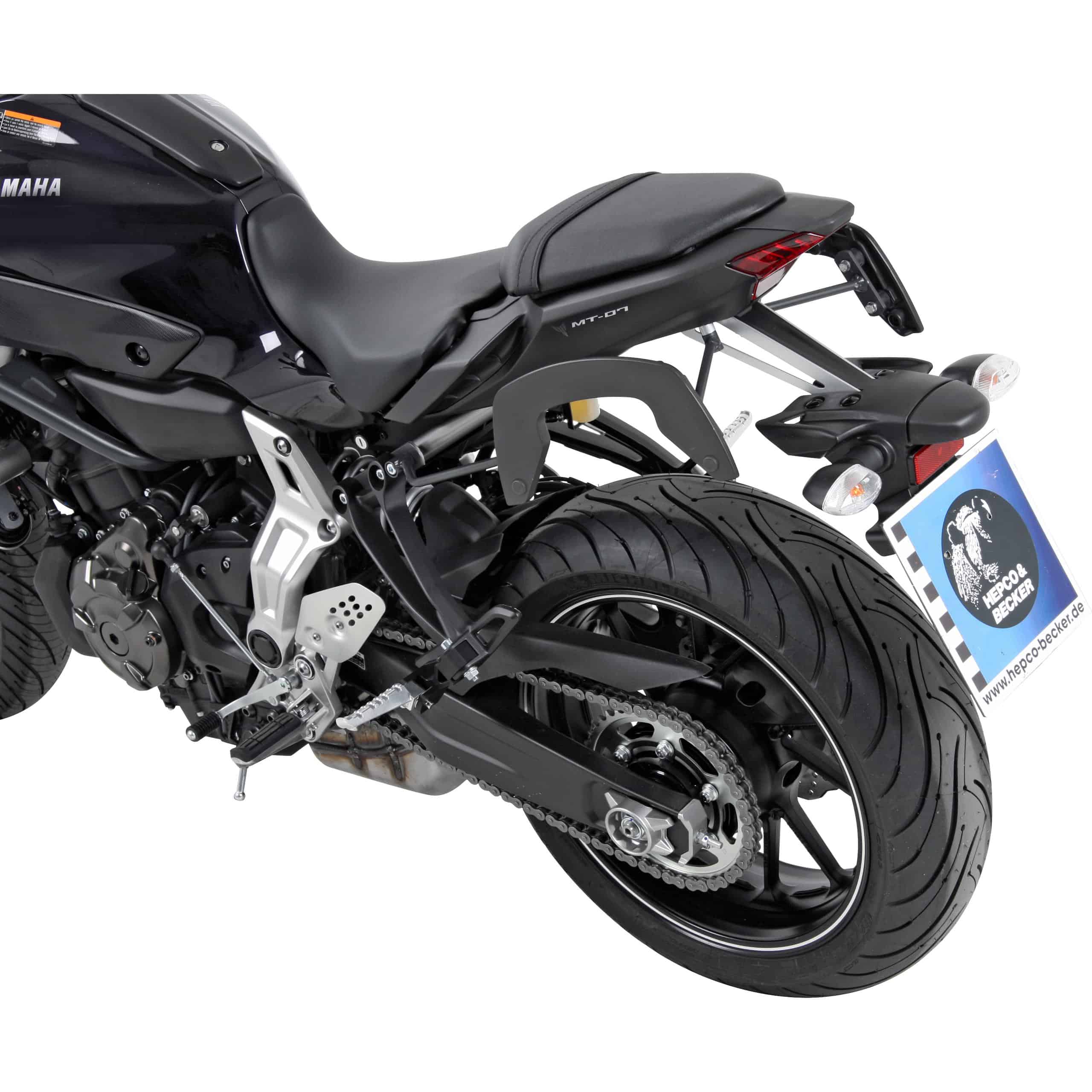 Hepco & Becker C-Bow Seitentaschenhalter anthrazit für Yamaha MT-07 14-17 - Motorradzubehör - Motorradgepäck