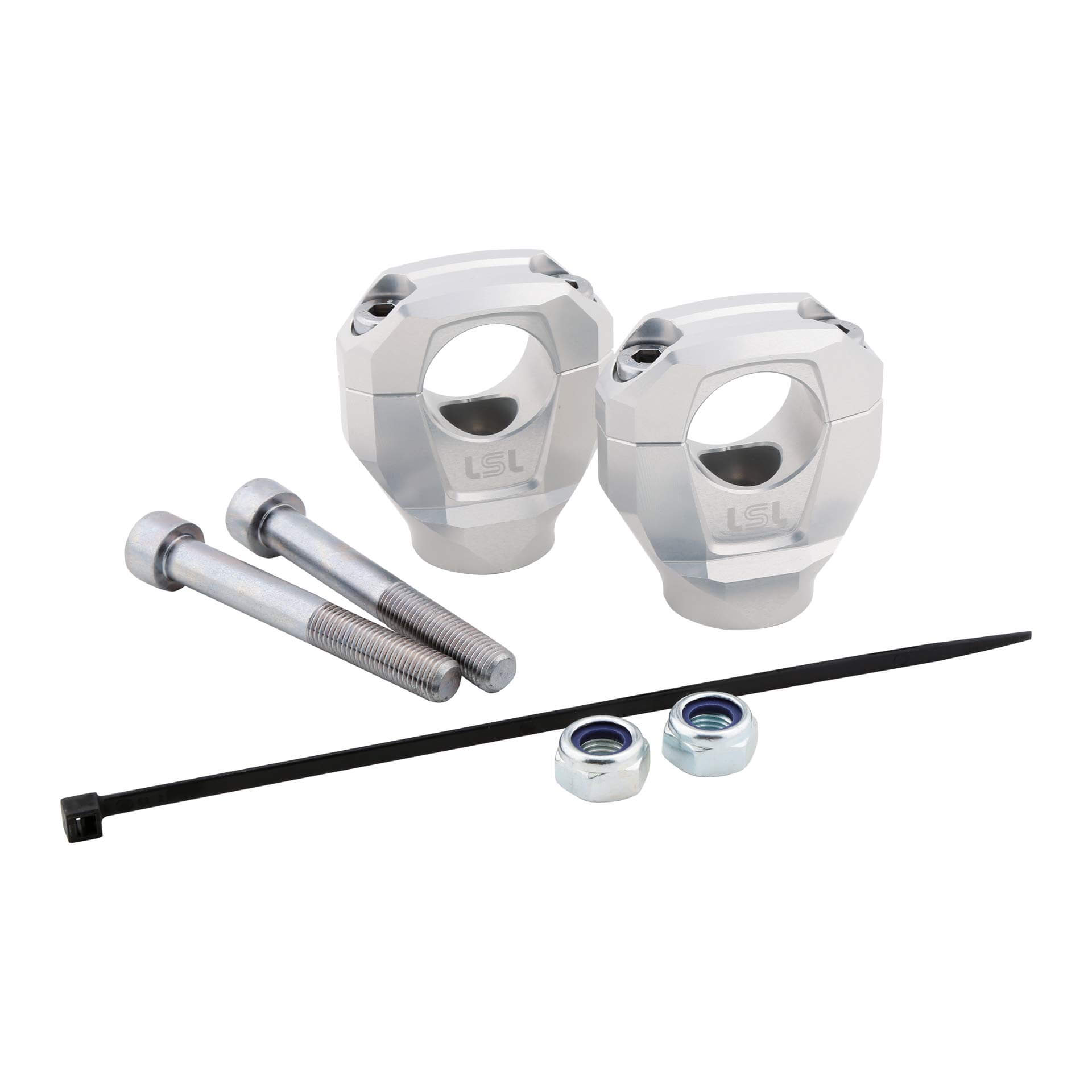 LSL Lenkerklemmböcke Gonia Ø28,6mm silber für BMW S 1000 R 21-23 - Motorradteile & Ersatzteile - Lenker, Griffe & Hebel