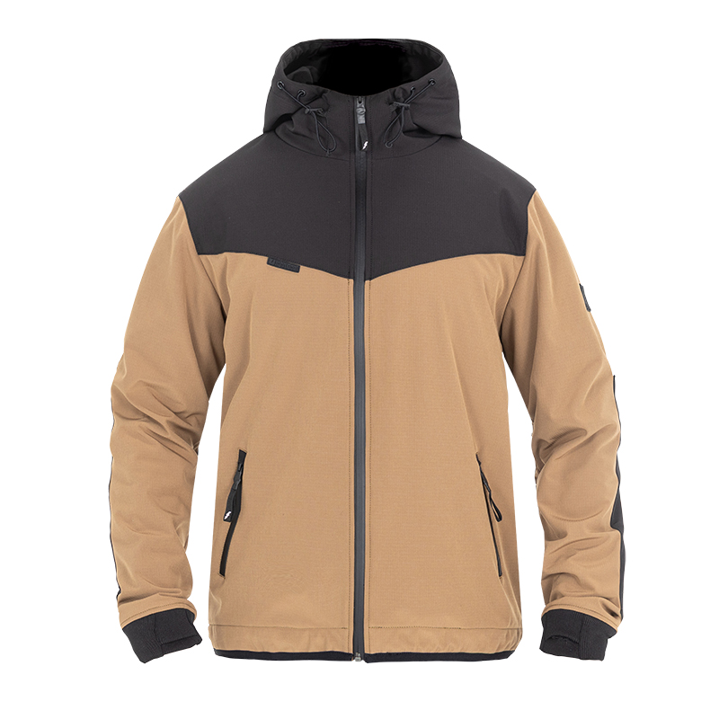John Doe-XTM Softshell Rip-Stop Hoodie V3 desert/black 5XL-0001678005126015