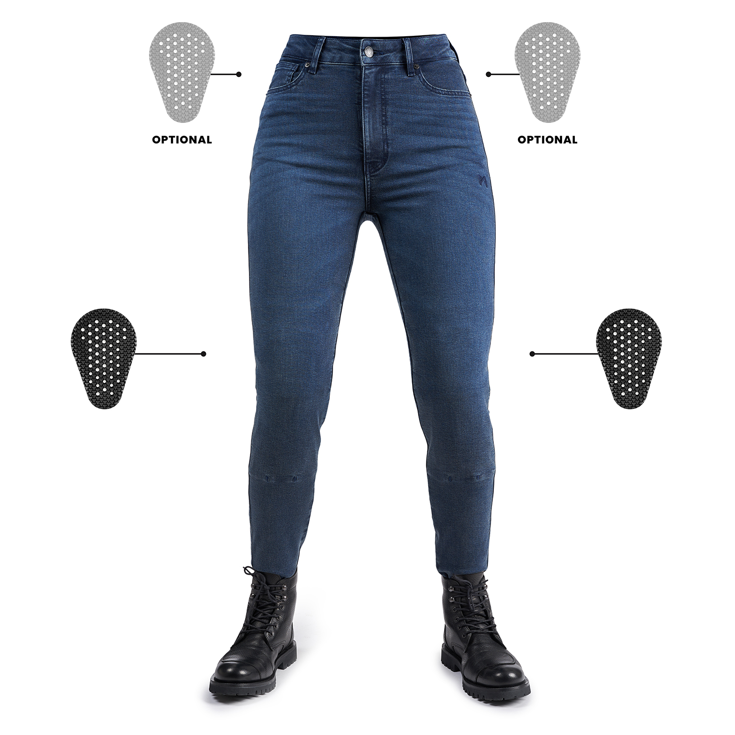 Pando Moto-Kusari Cor Damen Motorradjeans Skinny-Fit-0002127001003220