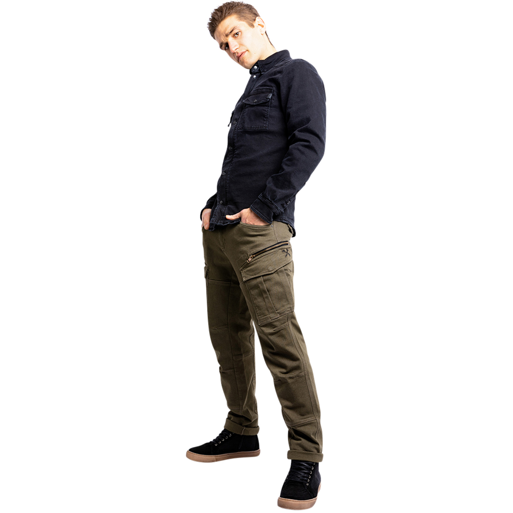 John Doe-Defender Mono Cargo Motorradhose olive 31/32-2100011999026239