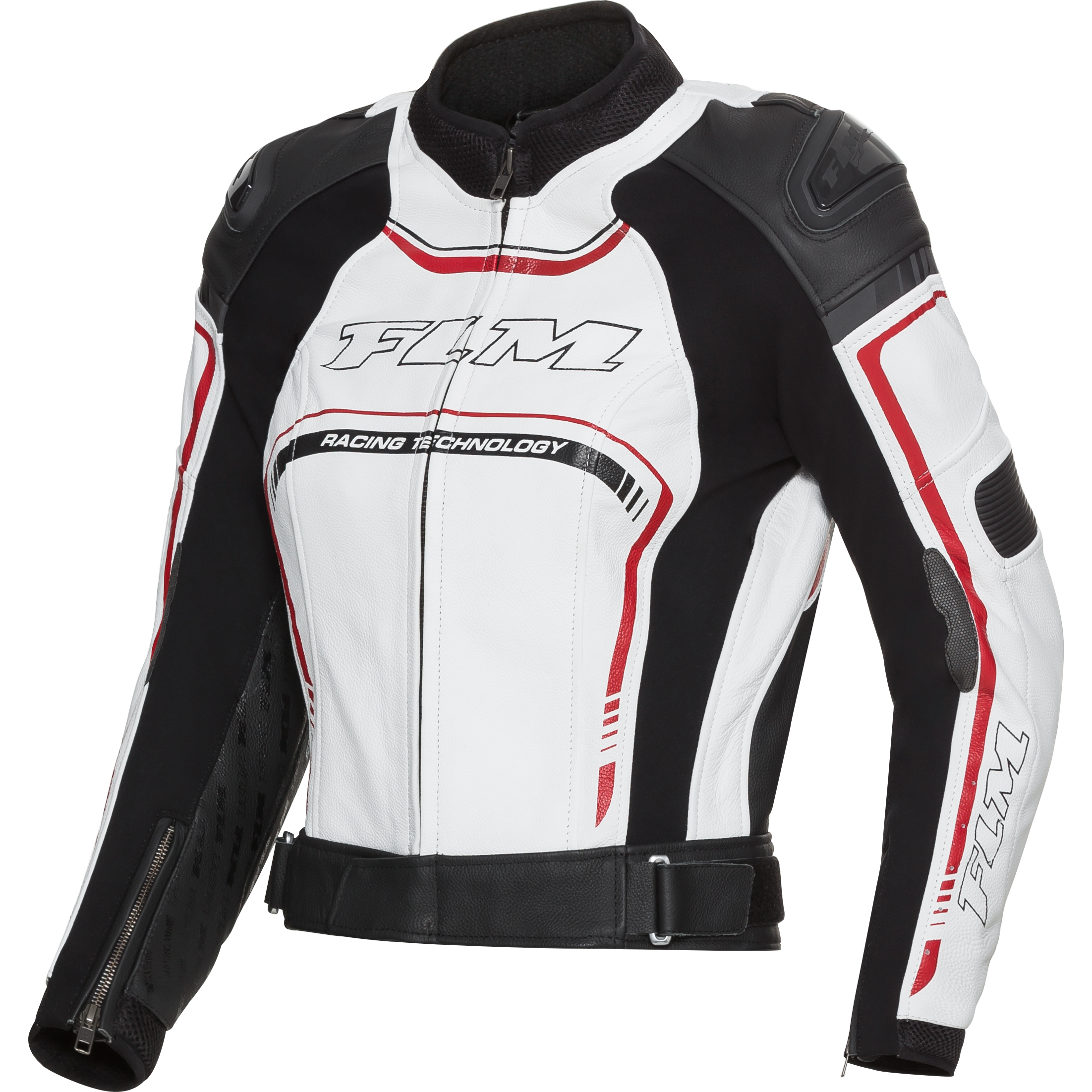 FLM-Sports Damen Lederkombijacke 3.1 schwarz/weiß 40-1005721999004407