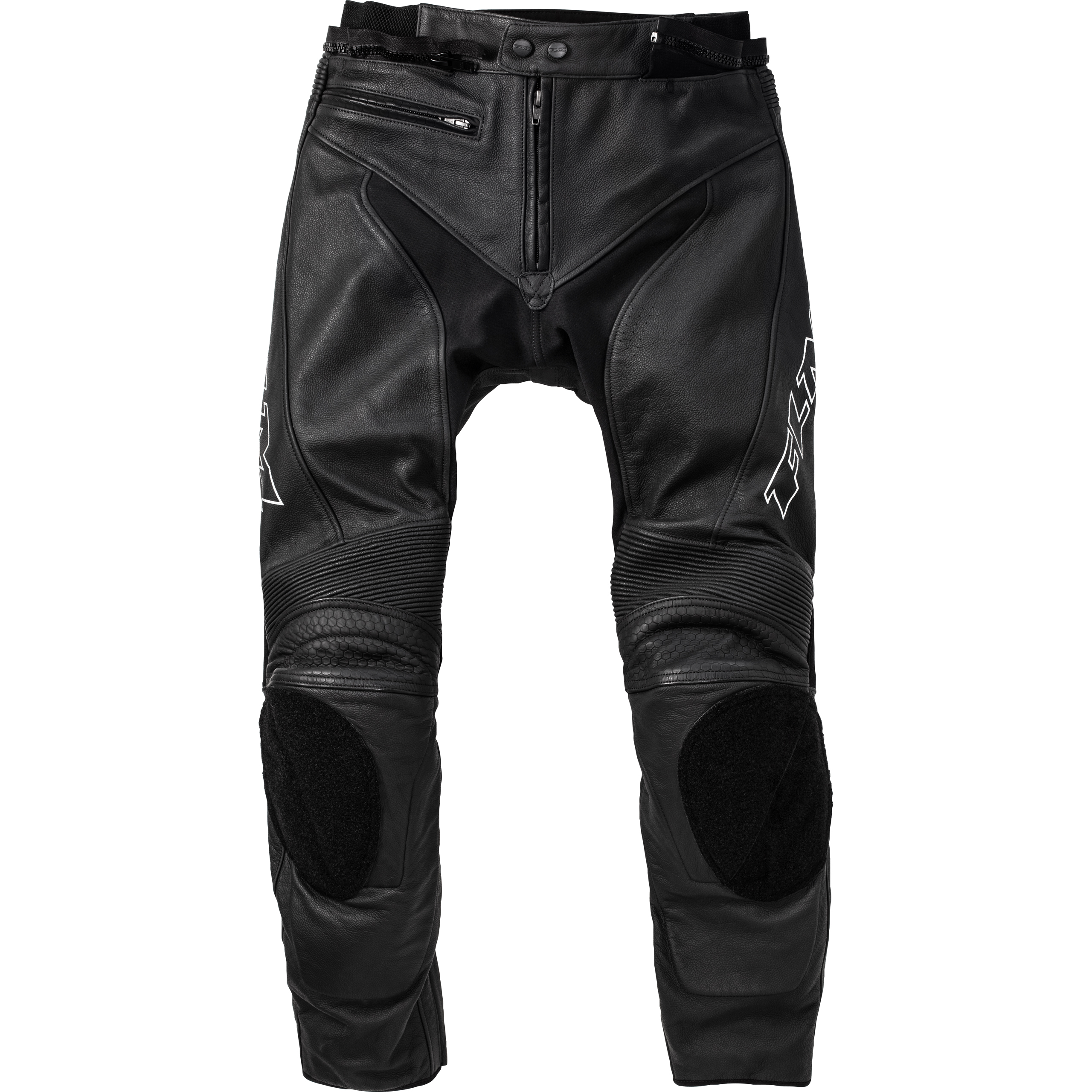 FLM-Sports Leder Kombihose 2.2 schwarz/silber 31 (62 kurz)-1103321002016341