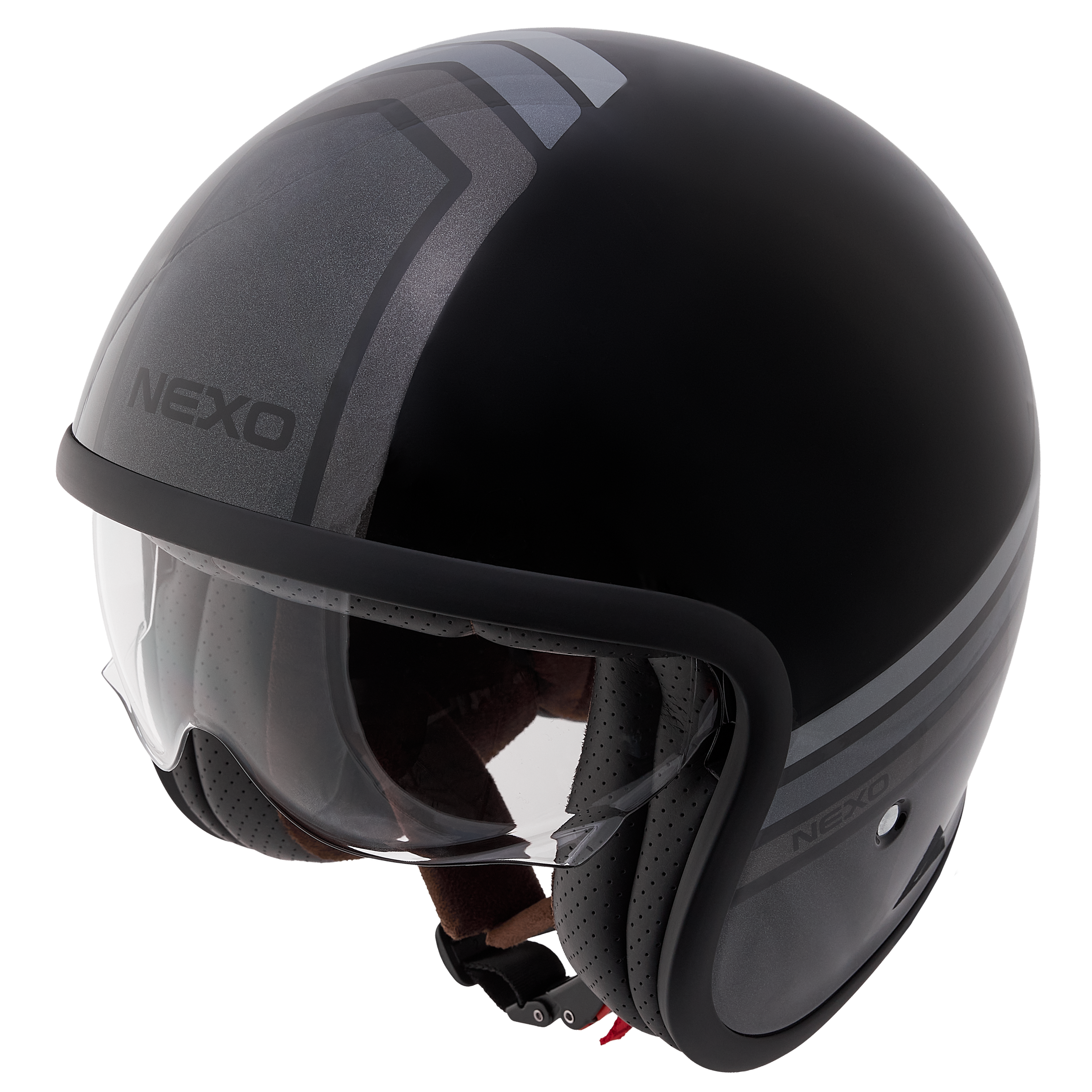 Nexo Jethelm Urban Style II Silber Dekor #26 S - Helme & Brillen - Lifestyle Helme & Brillen