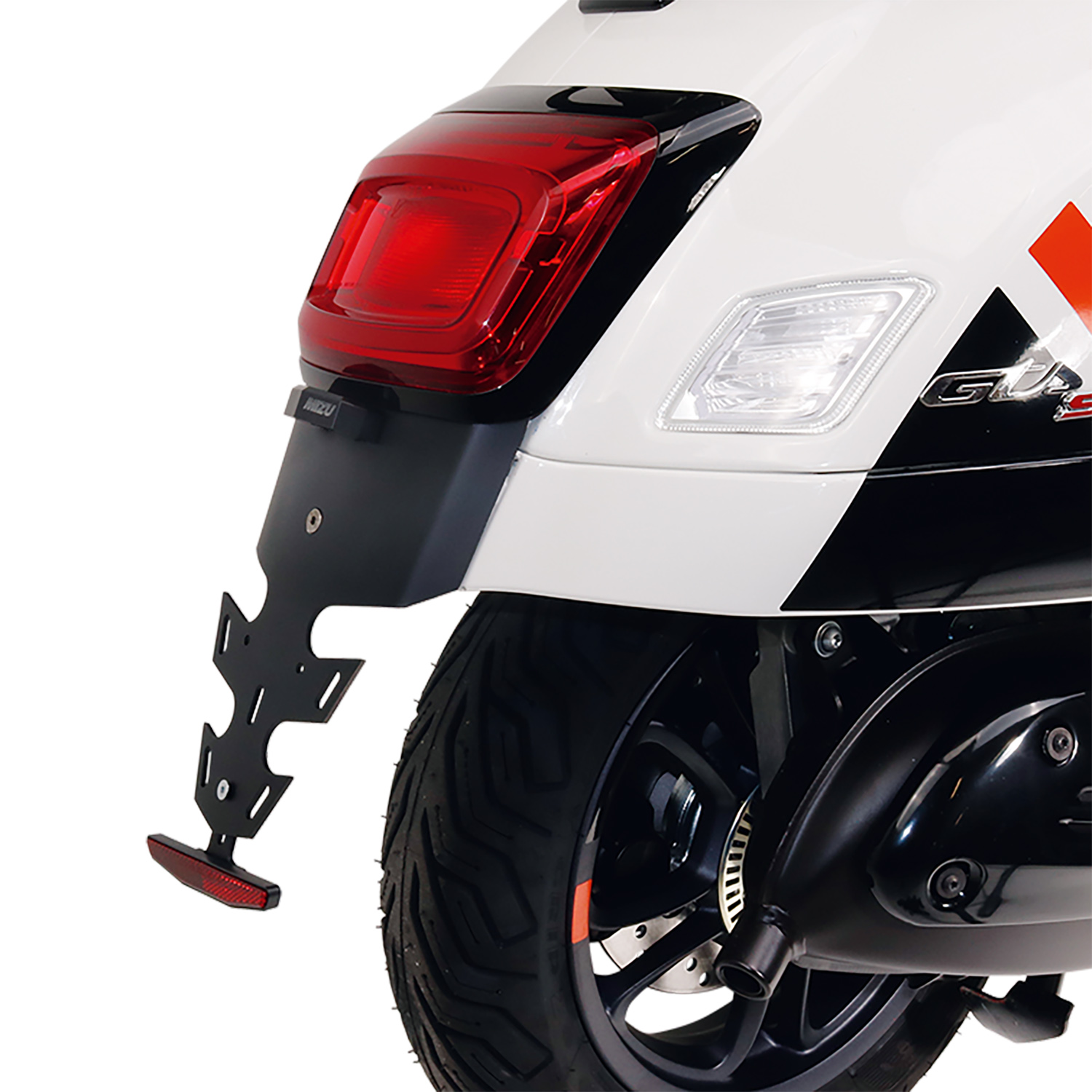 Mizu-Kennzeichenhalter Plug & Play für Vespa GTS 125/300/310 22--0001178102000013
