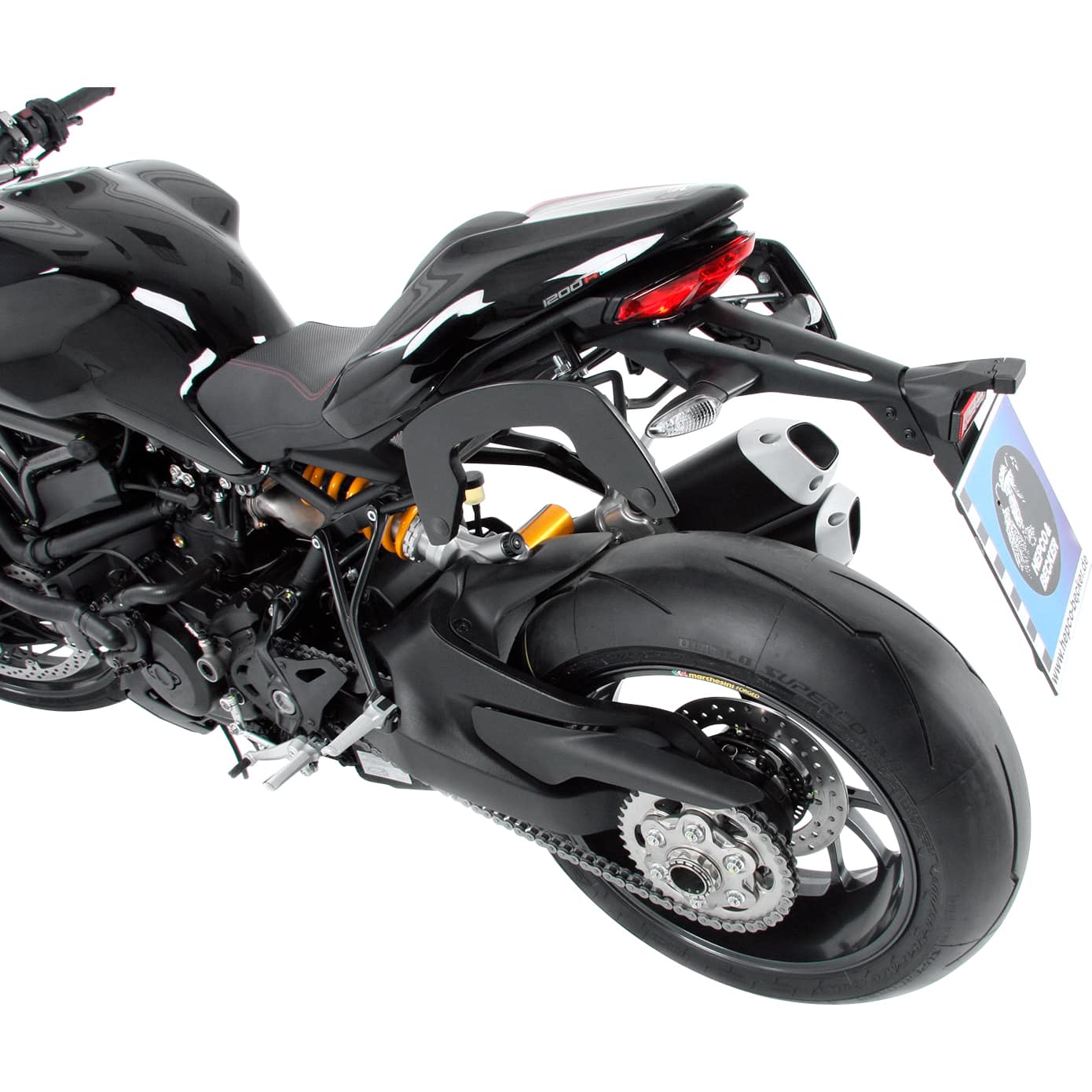 Hepco & Becker C-Bow Seitentaschenhalter schwarz für Ducati Monster 1200 R - Motorradzubehör - Motorradgepäck