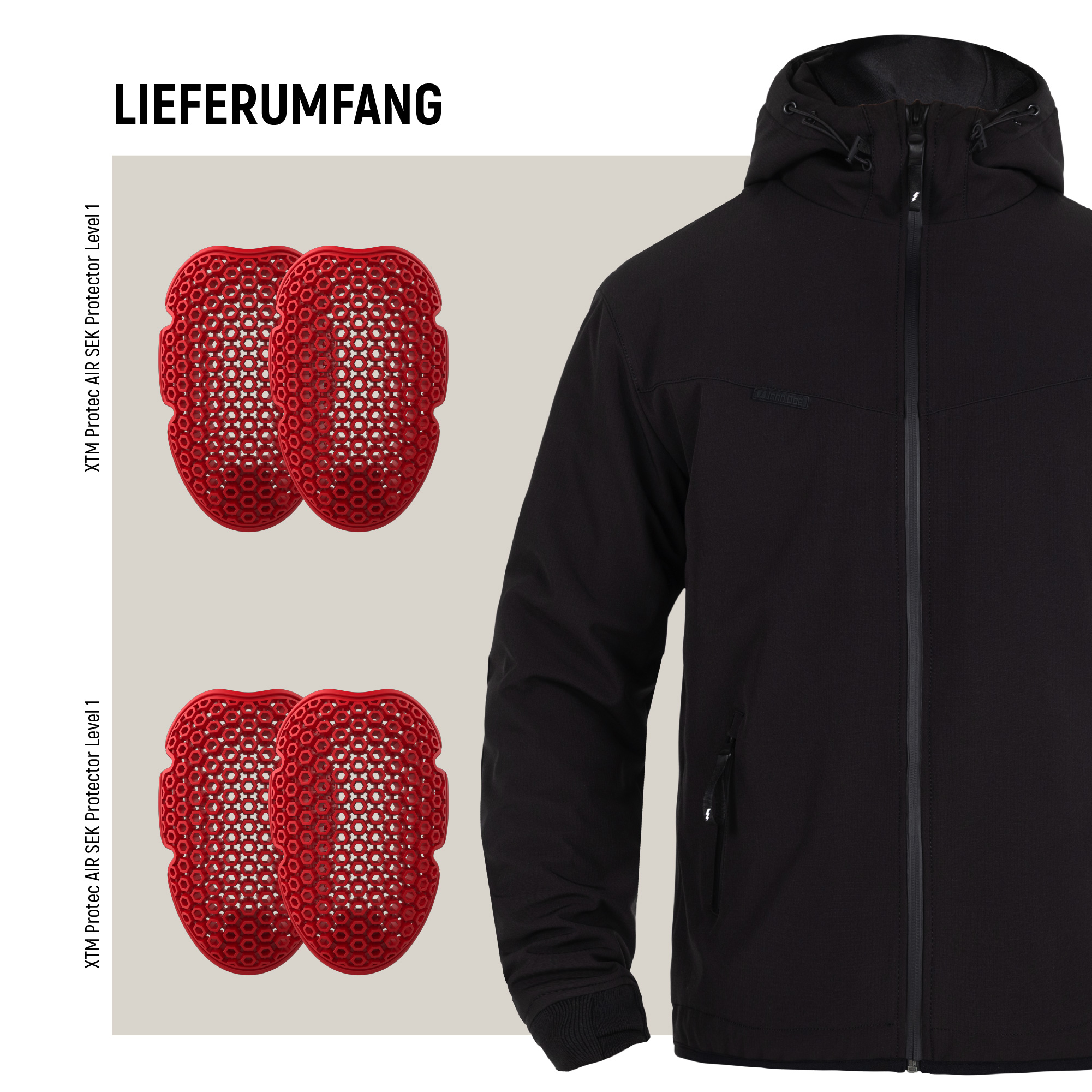 John Doe-XTM Softshell Rip-Stop Hoodie V3-0001678005001009