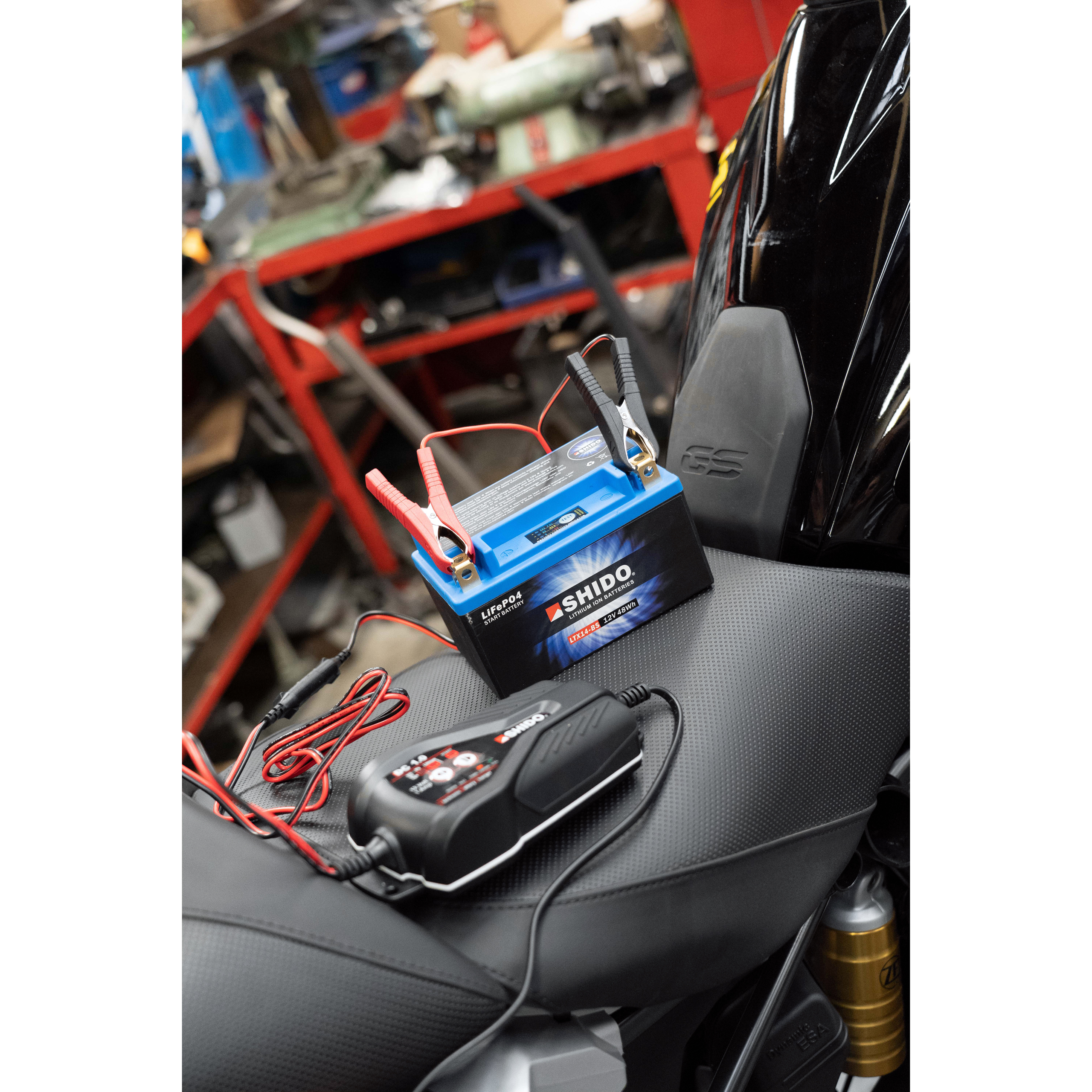 Shido-Batterieladegerät Dual Canbus 1A schwarz für Lithium+Säure-5750071184001050