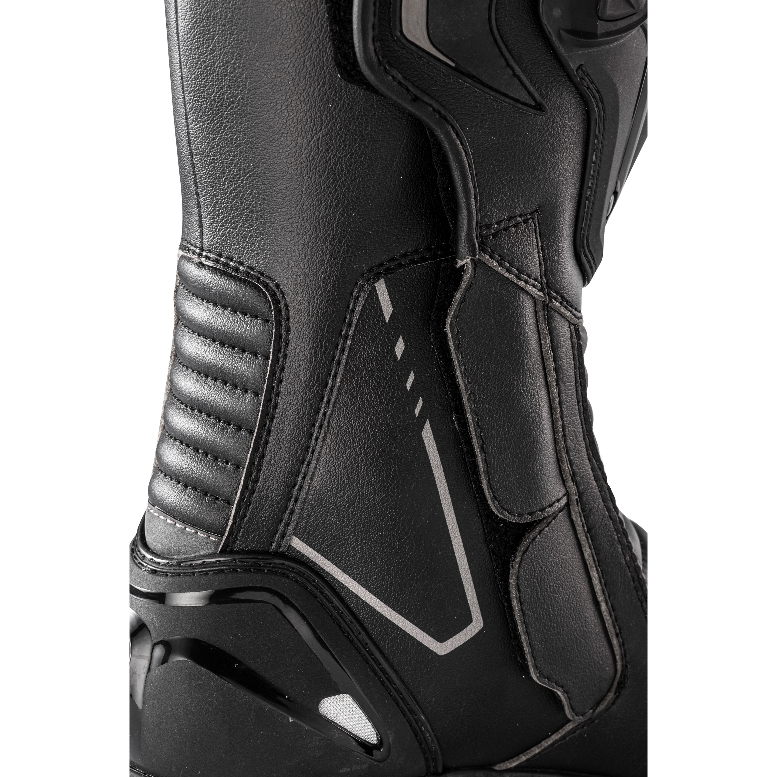 FLM-Brooklands Motorradstiefel lang schwarz 45-3006471999001745