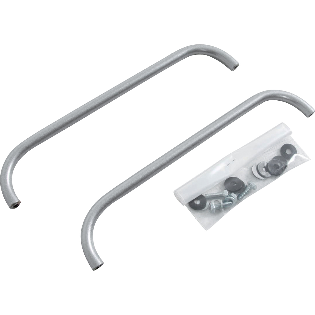 Hepco & Becker-Gepäckreling Paar 610093 00 09 silber für Topcase Xplorer-5686191189000981