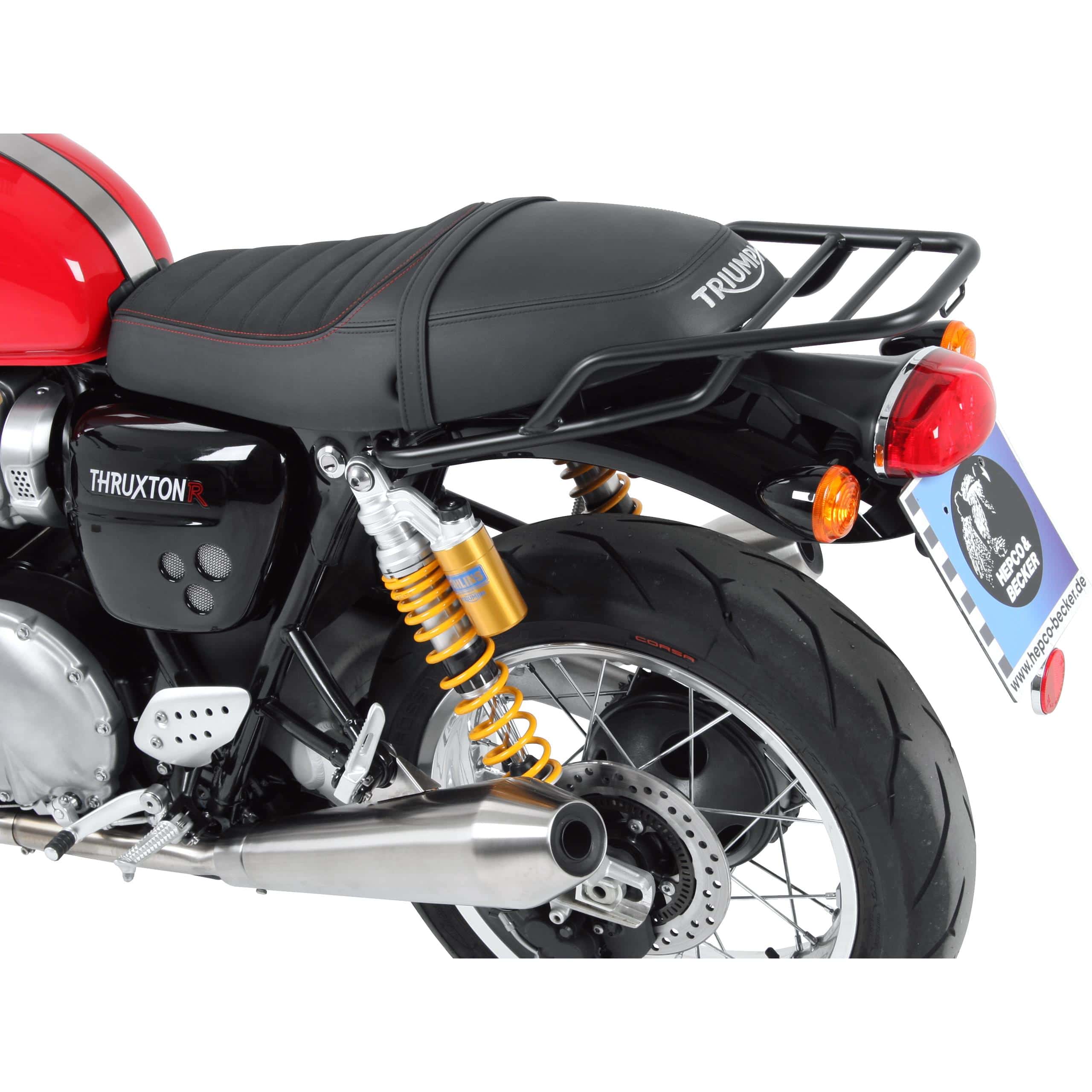 Hepco & Becker Rohrgepäckbrücke schwarz für Triumph Thruxton 1200 /R - Motorradzubehör - Motorradgepäck