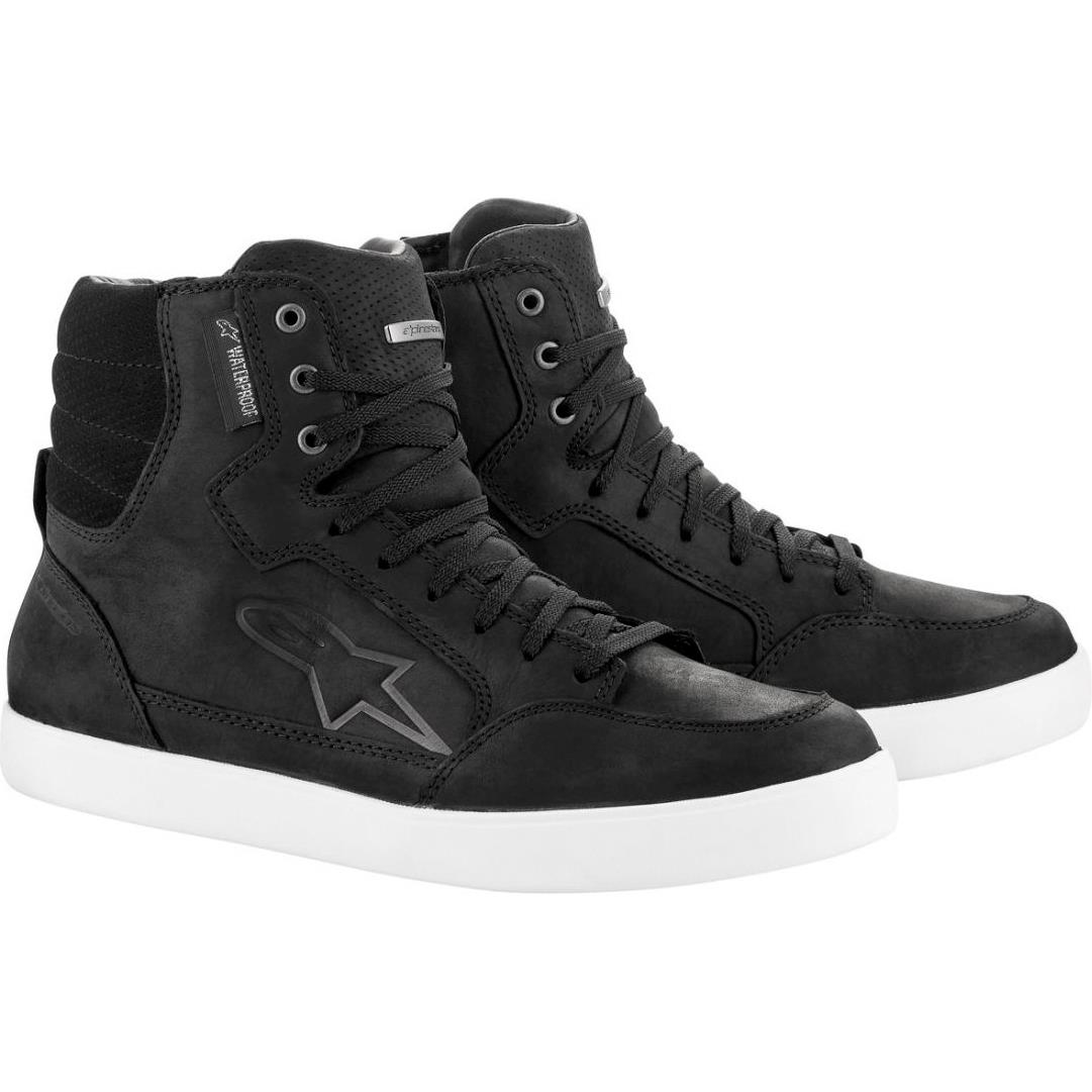 Alpinestars J-6 Waterproof Sportschuh schwarz/weiß 45 - Motorradbekleidung - Motorradstiefel & Motorradschuhe