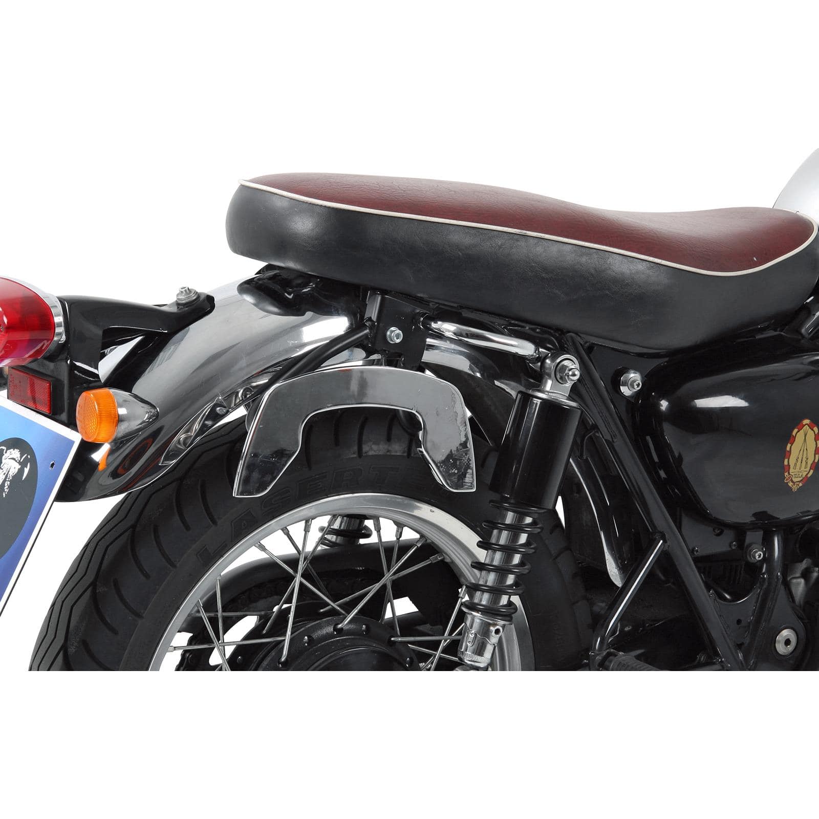 Hepco & Becker C-Bow Seitentaschenhalter chrom für Kawa W 650/800 1998-2016 - Motorradzubehör - Motorradgepäck