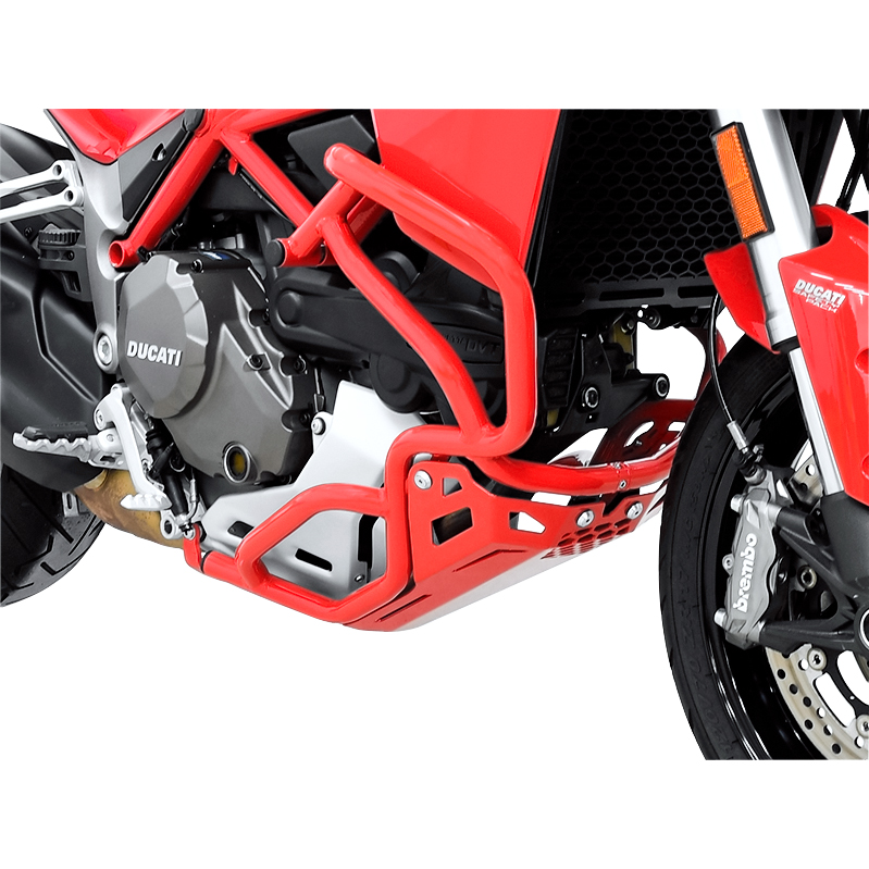 Zieger Motorschutz Alu für SBL rot für Multistrada 1200 2015-2017 - Motorradteile & Ersatzteile - Verkleidungen & Abdeckungen