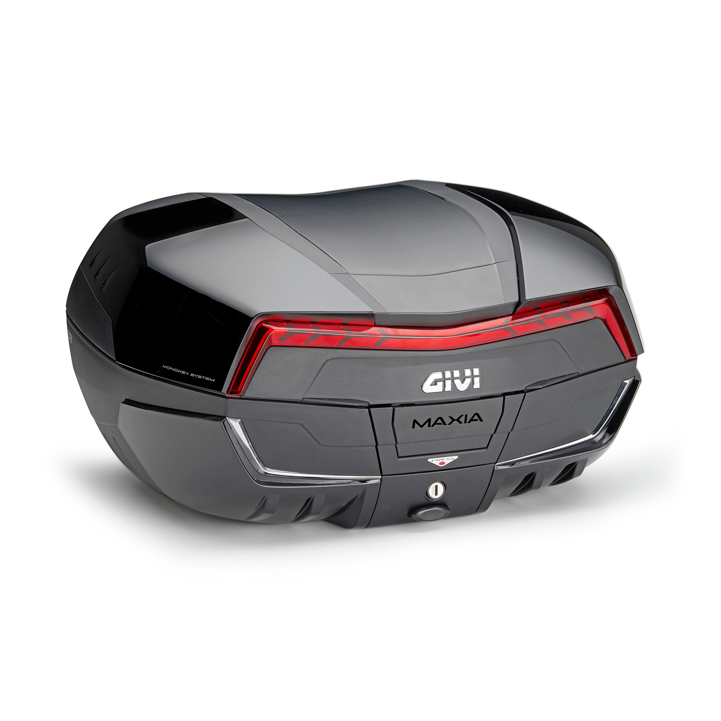 Givi-Monokey® Topcase Maxia 5 V58NNB 58 Liter schwarz/rot-5751761194000000