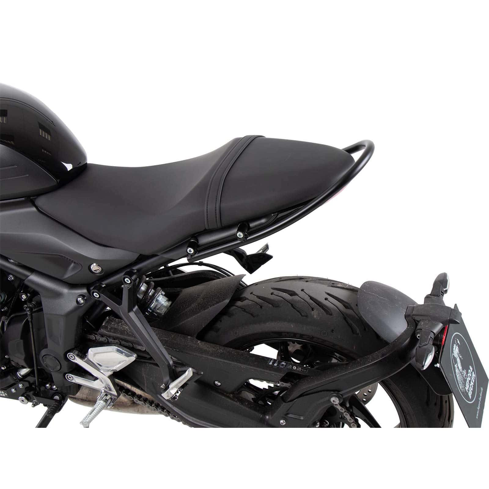 Hepco & Becker Soziushaltegriff/Reling schwarz für Trident 660 2025- - Motorradteile & Ersatzteile - Lenker, Griffe & Hebel