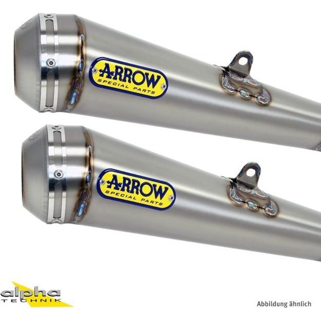 Arrow Exhaust Auspuff Pro-Race 71853PRI Edelstahl für Bonneville T100/T120 - Motorradteile & Ersatzteile - Auspuff