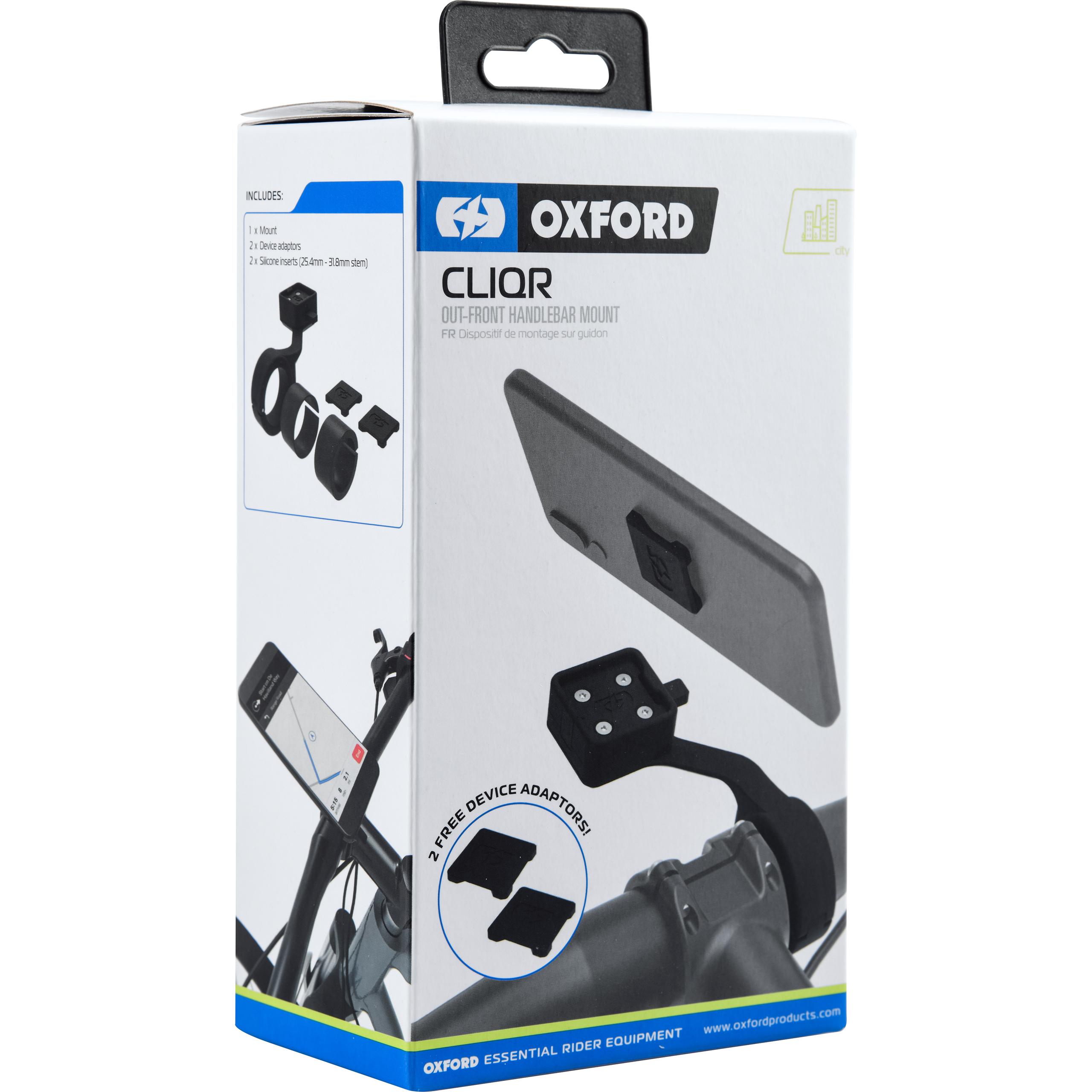Oxford-CliqR OX841 Smartphone-Lenkerhalter mit Strebe 25,4-34mm-5736051181010220