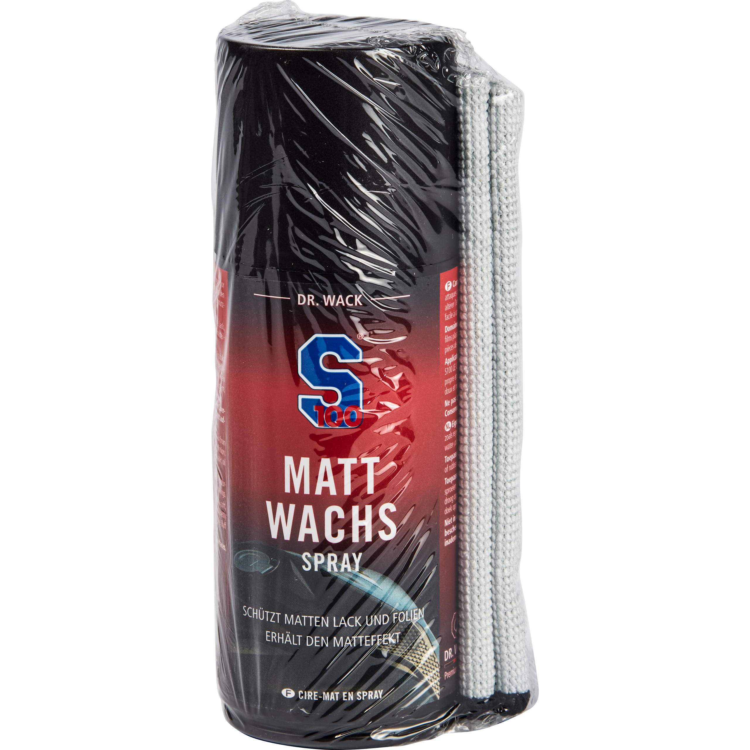 S100-Matt-Wachs Spray 250 ml inkl. Mikrofasertuch-5735881262001330
