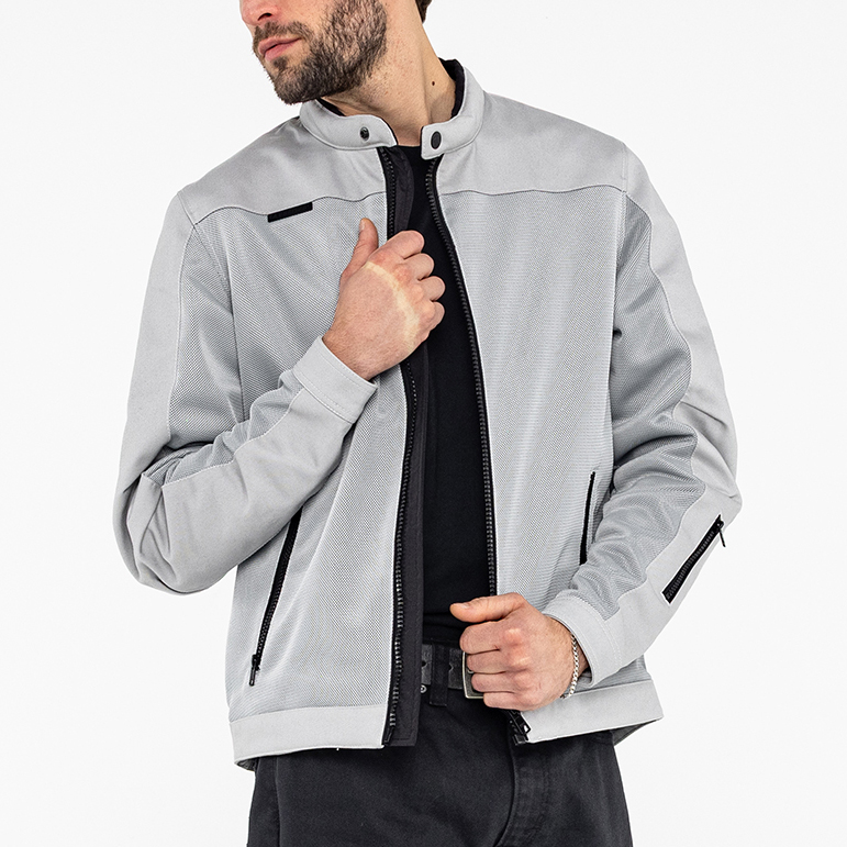 John Doe-Aero Mesh Jacke hellgrau L-0000463005049010