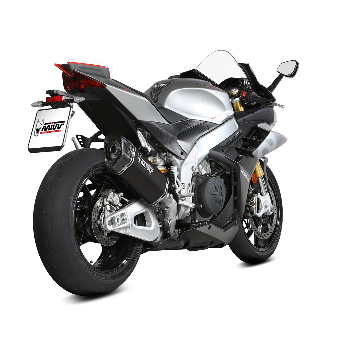 MIVV échappement SR-1 A.015.KR1T titane noir pour RSV/Tuono V4 21-24