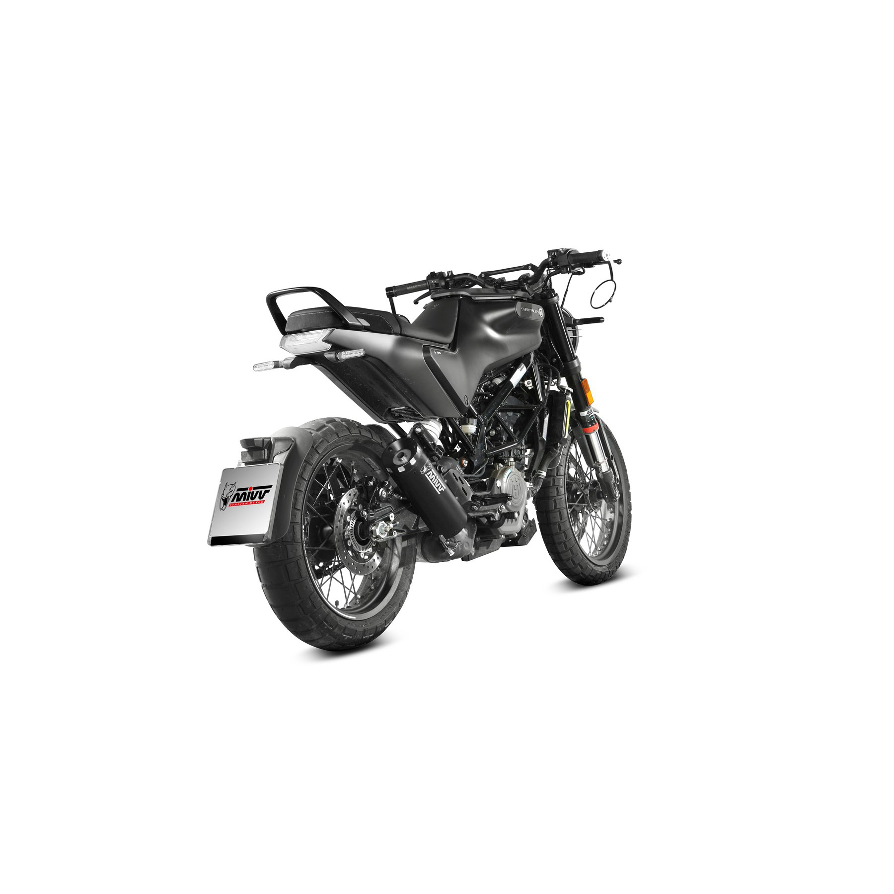 MIVV Auspuff HR-1 schwarz für Husqvarna Svartpilen 125 2021-2023