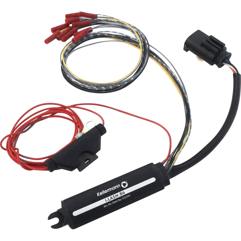 Kellermann Anschlusskabel mit Elektronik für LED Blinker i.LASH B6 - Motorradteile & Ersatzteile - Beleuchtung