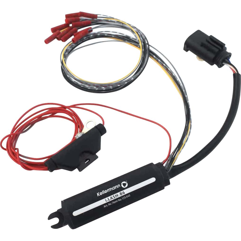 Kellermann Anschlusskabel mit Elektronik für LED Blinker i.LASH B6 - Motorradteile & Ersatzteile - Beleuchtung