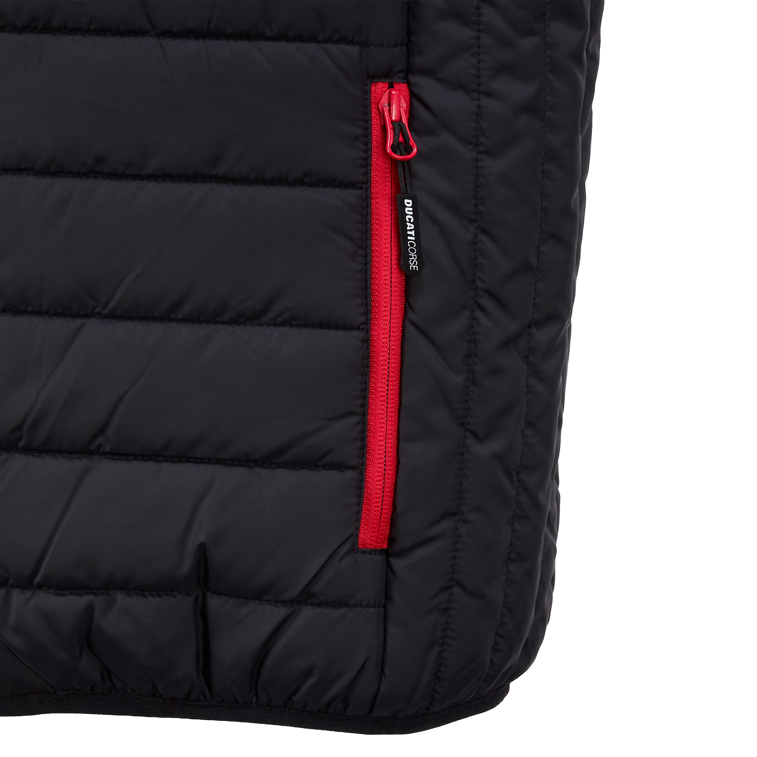 Ducati-Steppweste schwarz/rot M/L-0001595999033089