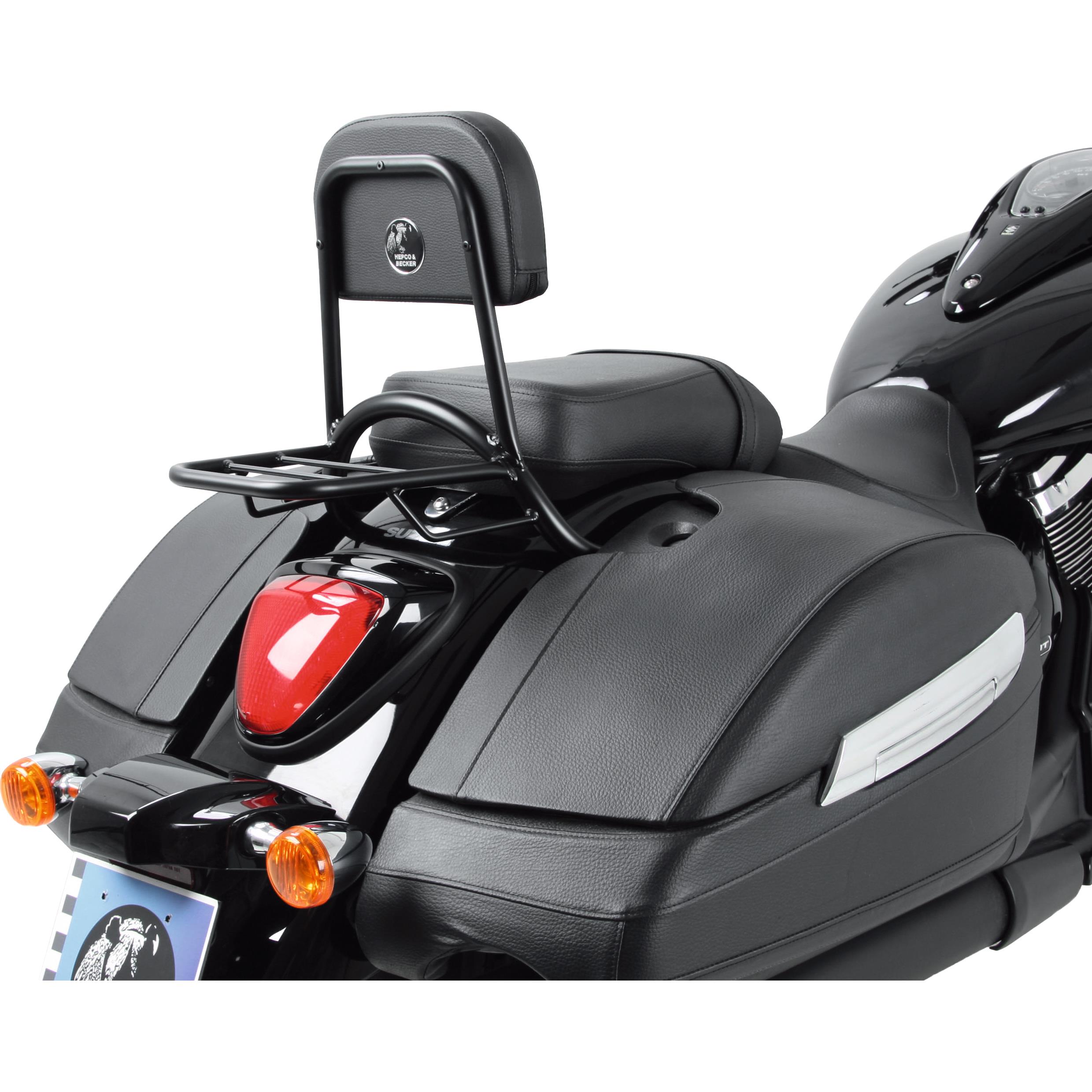 Hepco & Becker Sissybar mit Gepäckträger schwarz für Suzuki C 1500 T - Motorradteile & Ersatzteile - Anbauteile