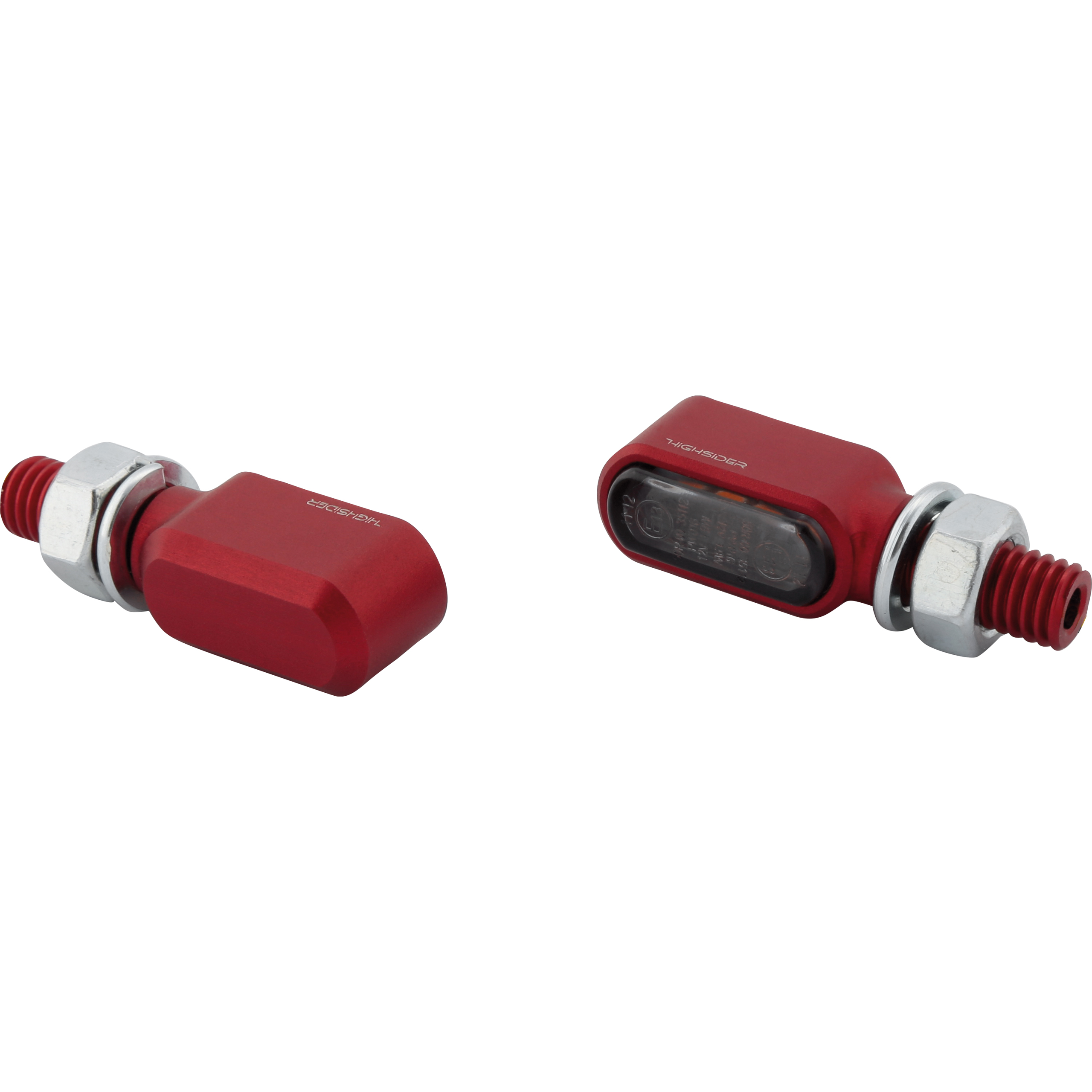 Highsider-LED Blinkerpaar Little Bronx M8 getöntes Glas rot-5740311020001342