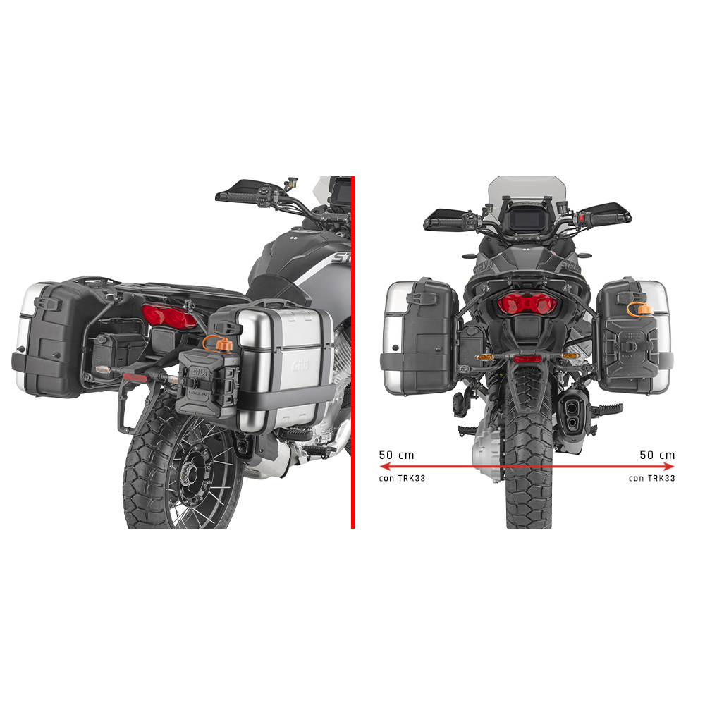Givi Seitenträger Monokey® PLO8208MK für Moto Guzzi Stelvio 1000 - Motorradzubehör - Motorradgepäck