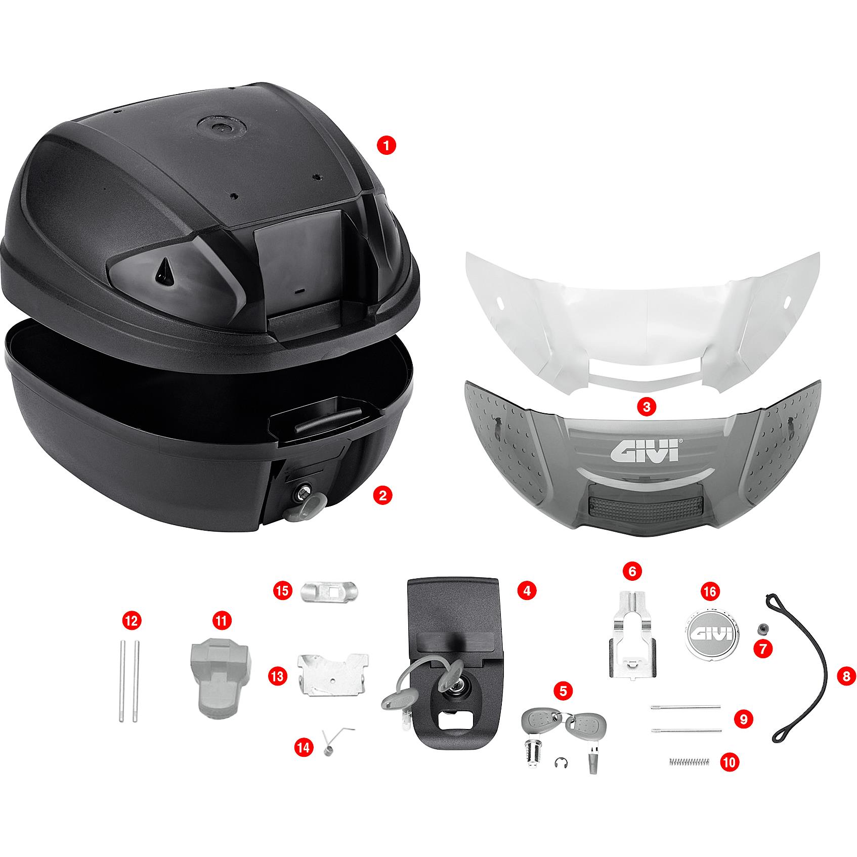 Givi-Ersatzteil Verschlussklappe oben+unten Z314N für E26/E29/E30-5567941189000830