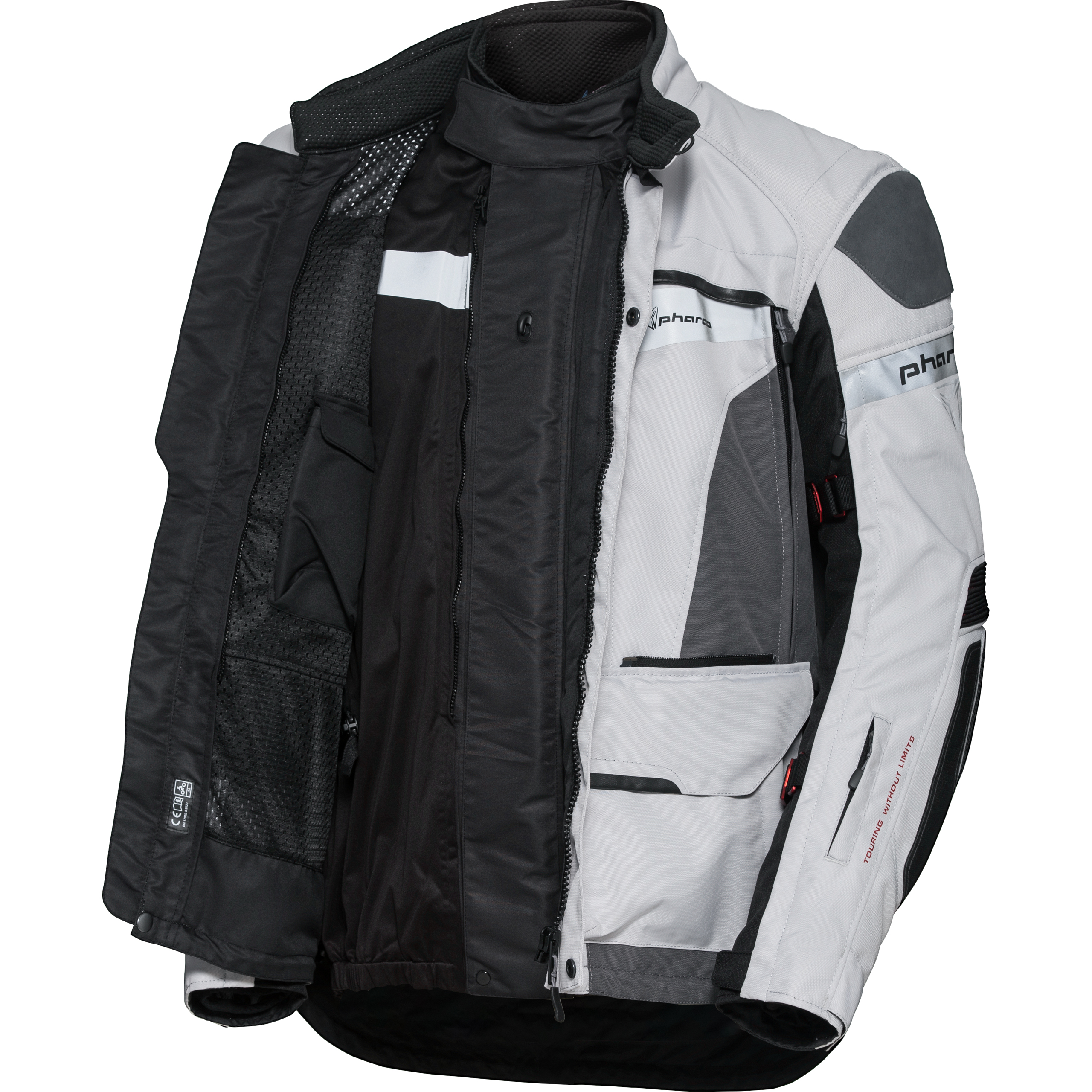 Pharao-Tura WP Adv. Textil-/Lederjacke hellgrau-2019351999007