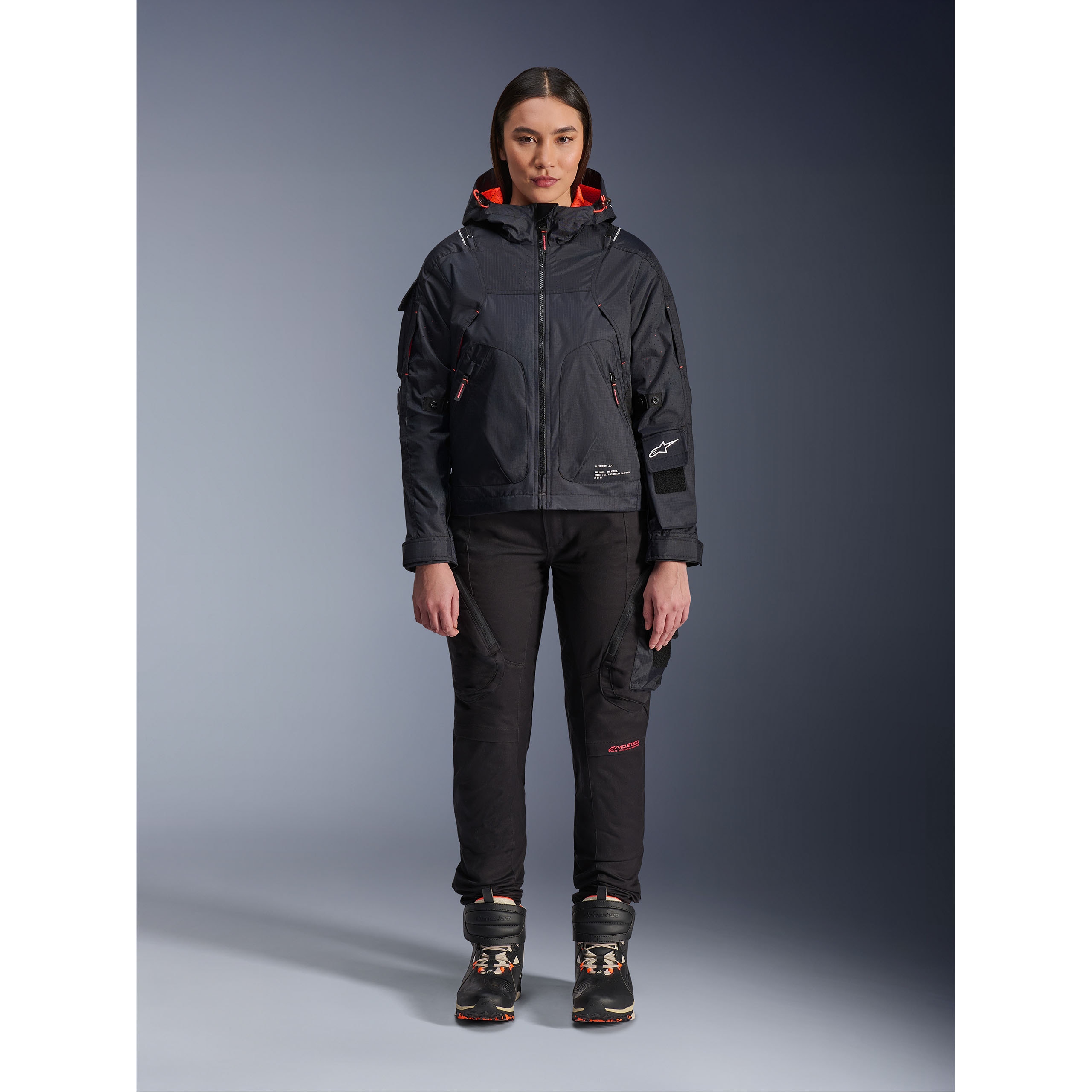 Alpinestars-Molly Air Damen Jacke schwarz/fluo coral-0002142999184