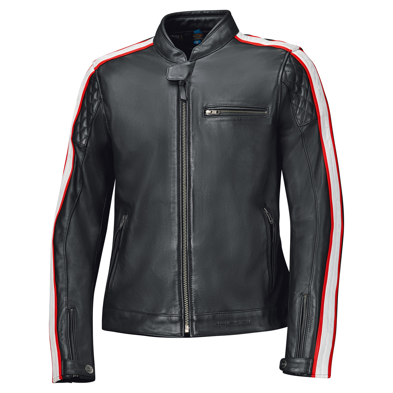 Held Brixham Lederjacke schwarz/rot 60 - Motorradbekleidung - Motorradbekleidung Herren