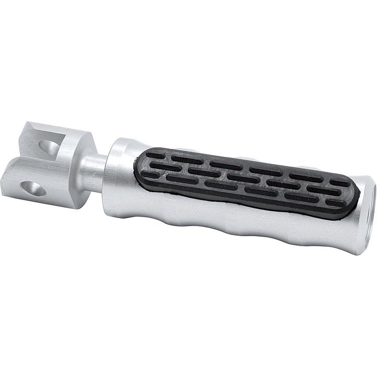 MFW Super Grip Touring Fußrastenpaar Alu ohne Adapter silber - Motorradteile & Ersatzteile - Fußrasten & Hebel