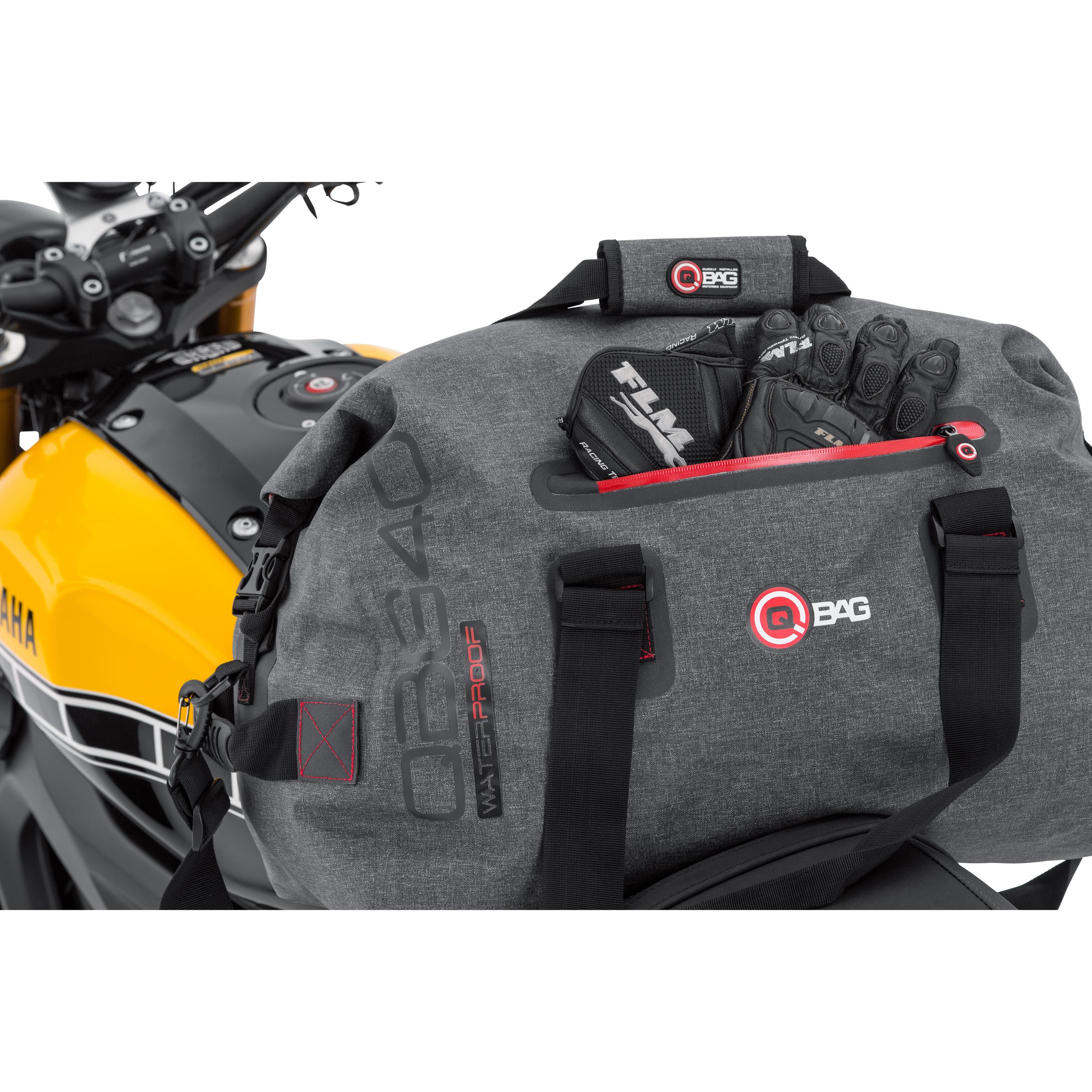 QBag-Hecktasche/Gepäckrolle wasserdicht 09, bis zu 60 Liter grau-5706681210001192