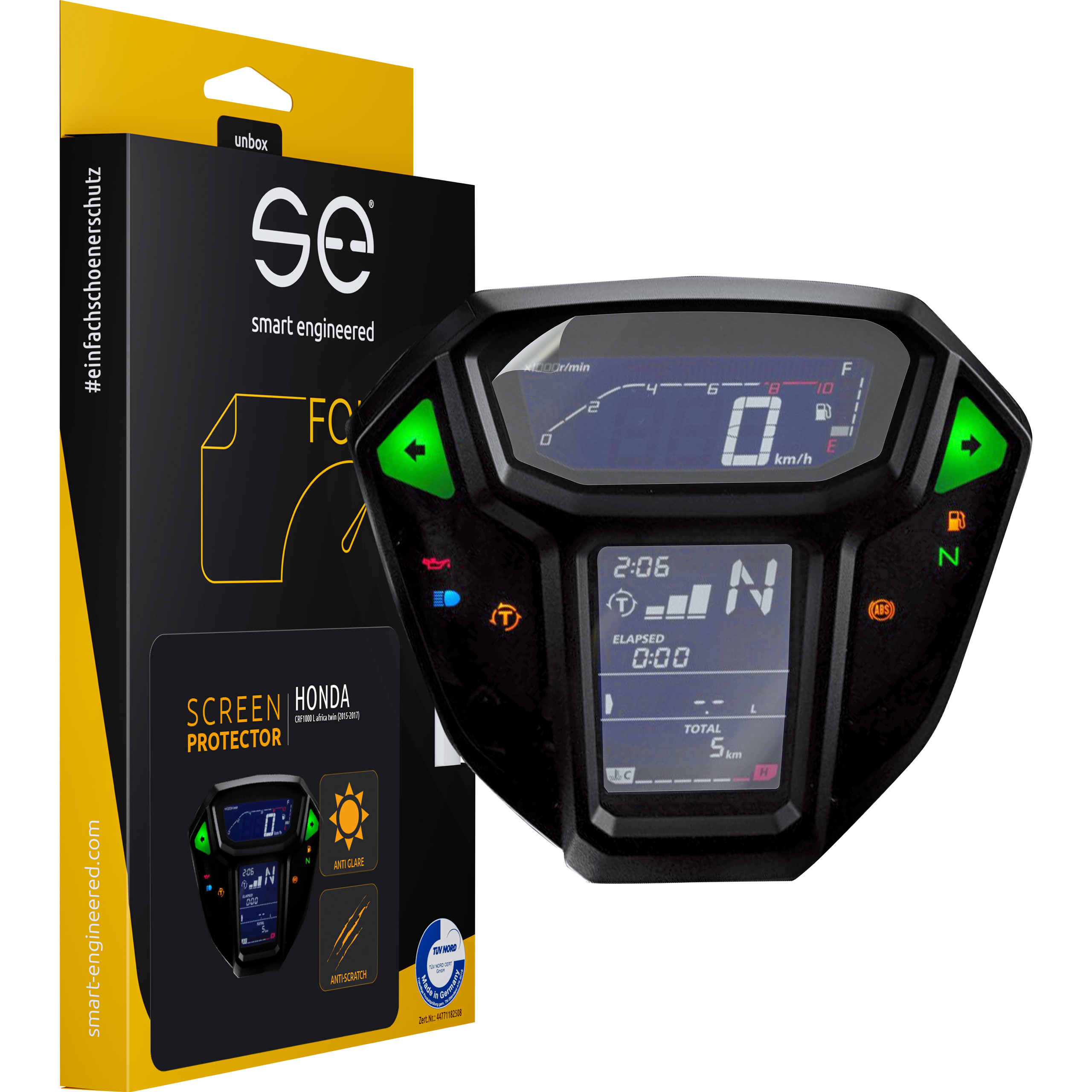 Smart Engineered cockpit protective film anti-reflective for CRF 1000 Africa Twin
