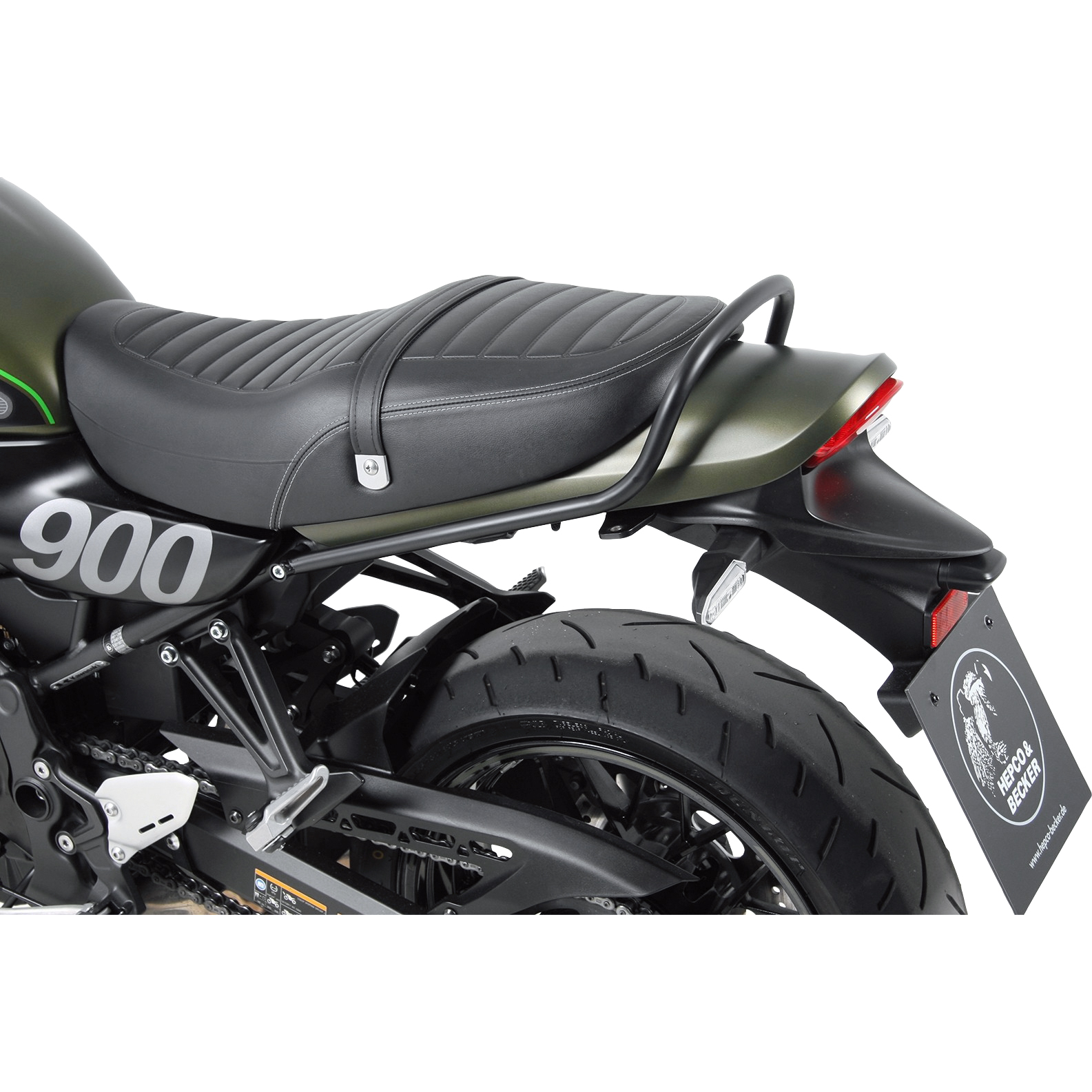 Hepco & Becker Soziushaltegriff/Reling schwarz für Z 900 RS /Cafe 2018-2024 - Motorradteile & Ersatzteile - Lenker, Griffe & Hebel