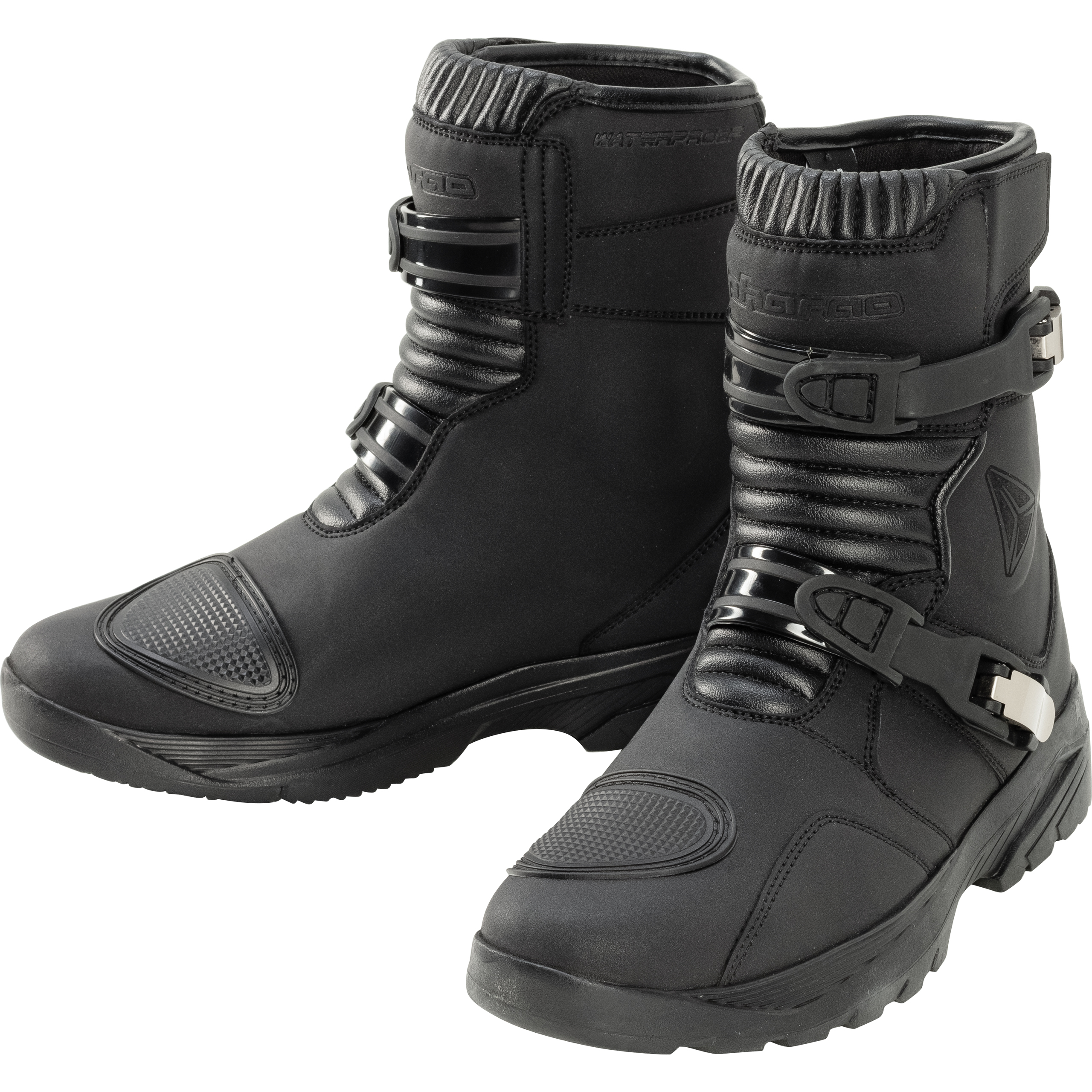 Pharao-Robson WP Damen Motorradstiefel kurz schwarz 40-3006531999001740
