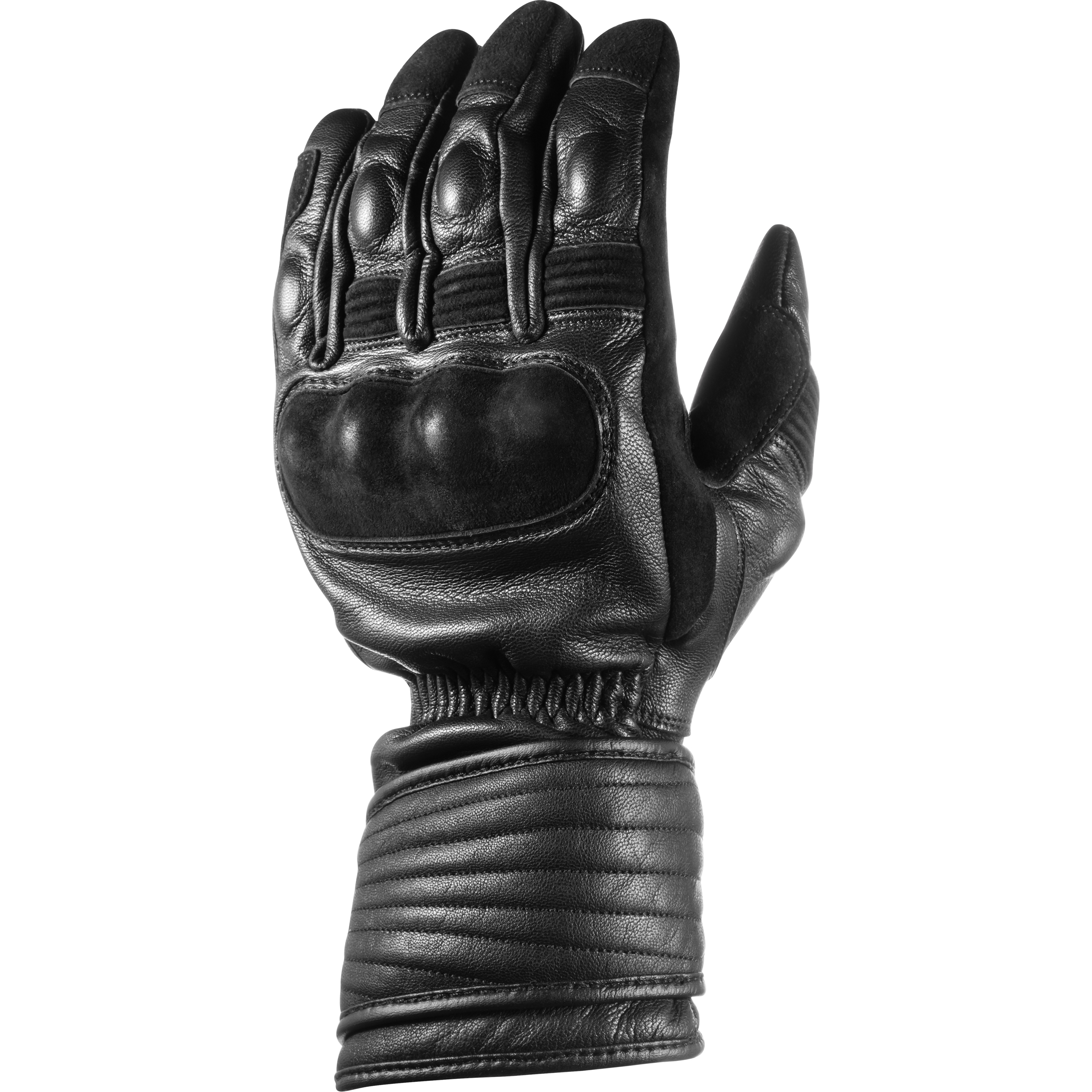 Spirit Motors Edward Greaser WP Lederhandschuh lang schwarz 9 - Motorradbekleidung - Motorradhandschuhe