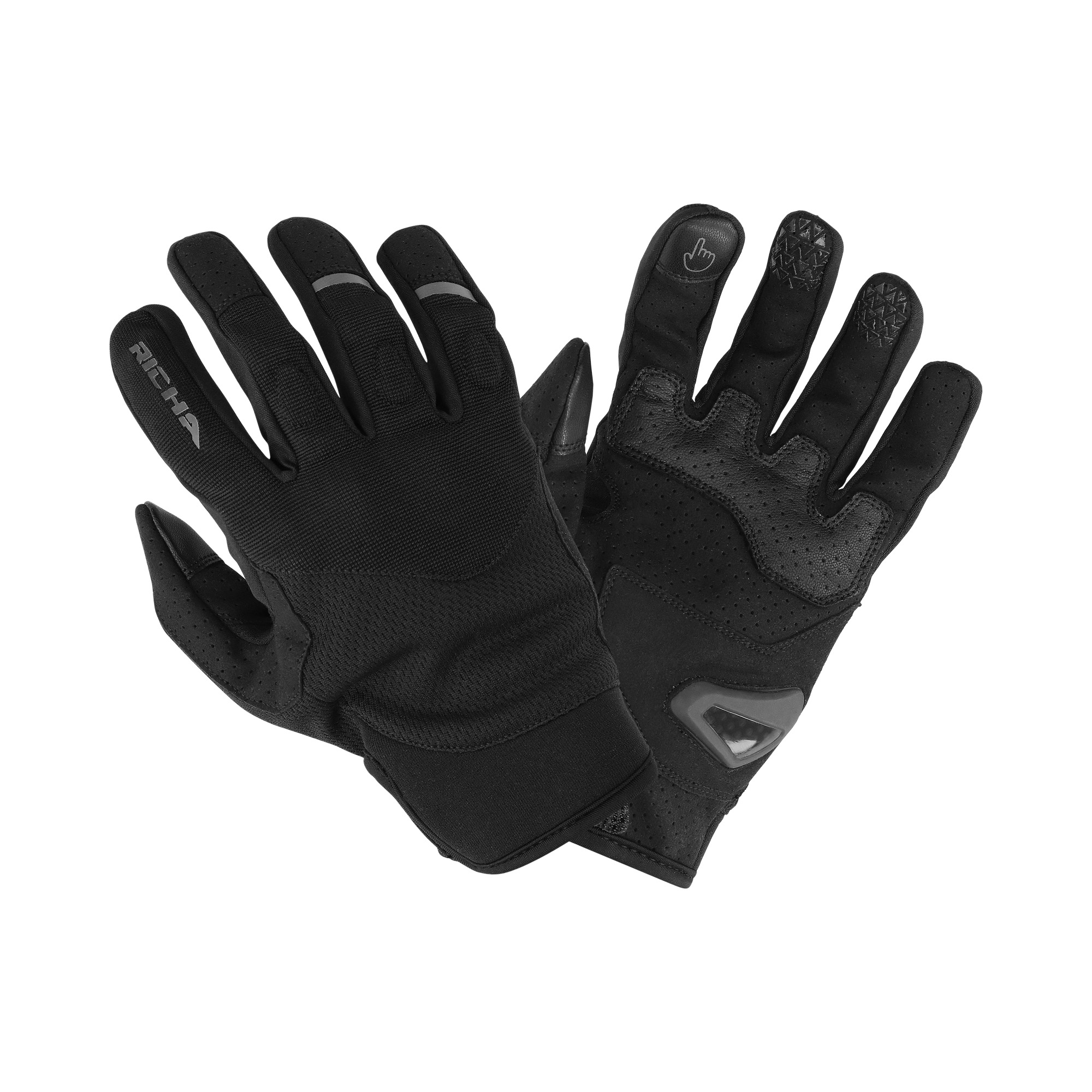 Richa Air Jet Damen Motorradhandschuh schwarz M - Motorradbekleidung - Touring Motorradbekleidung