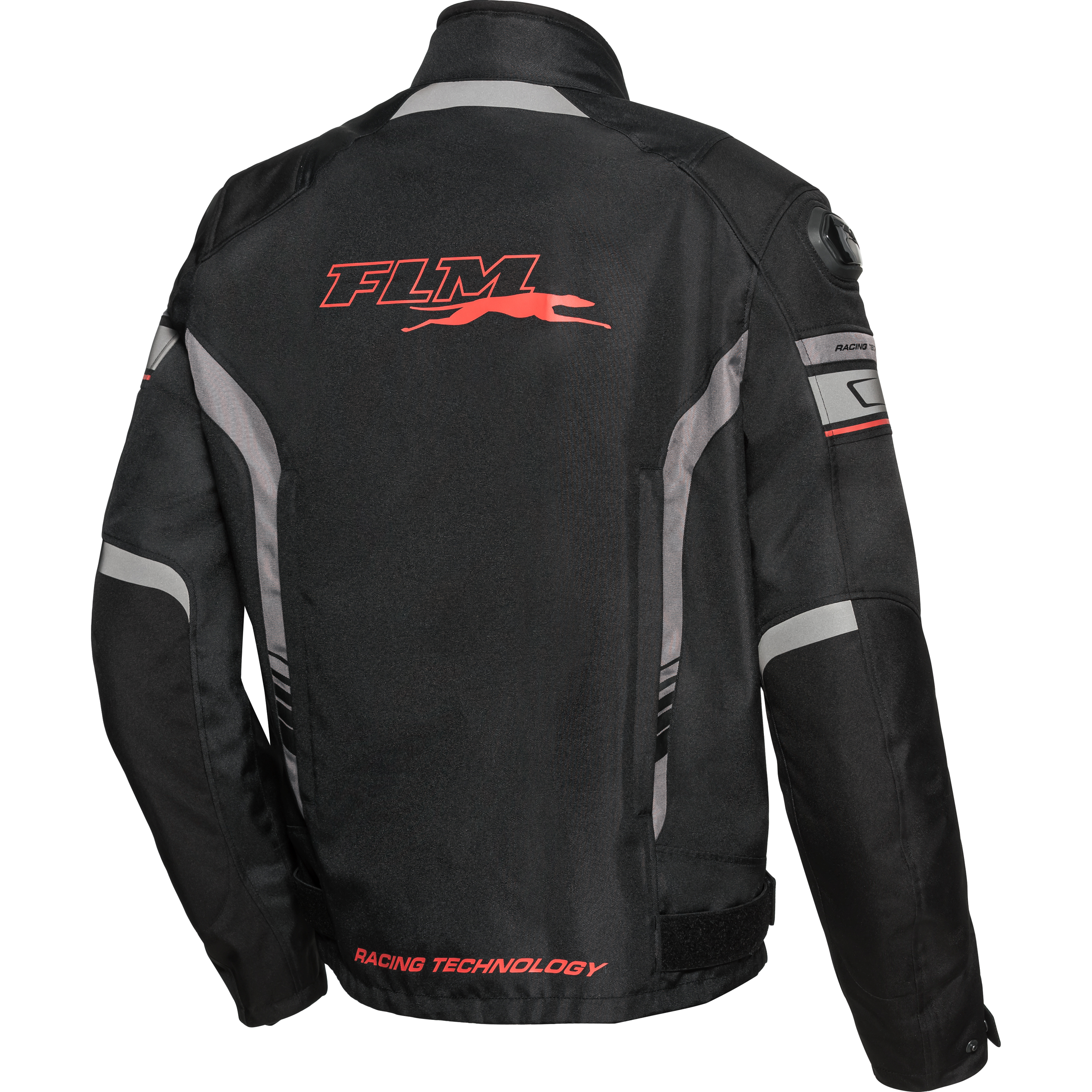 FLM-Octane Textiljacke schwarz/leuchtrot XXL-2016611999002012