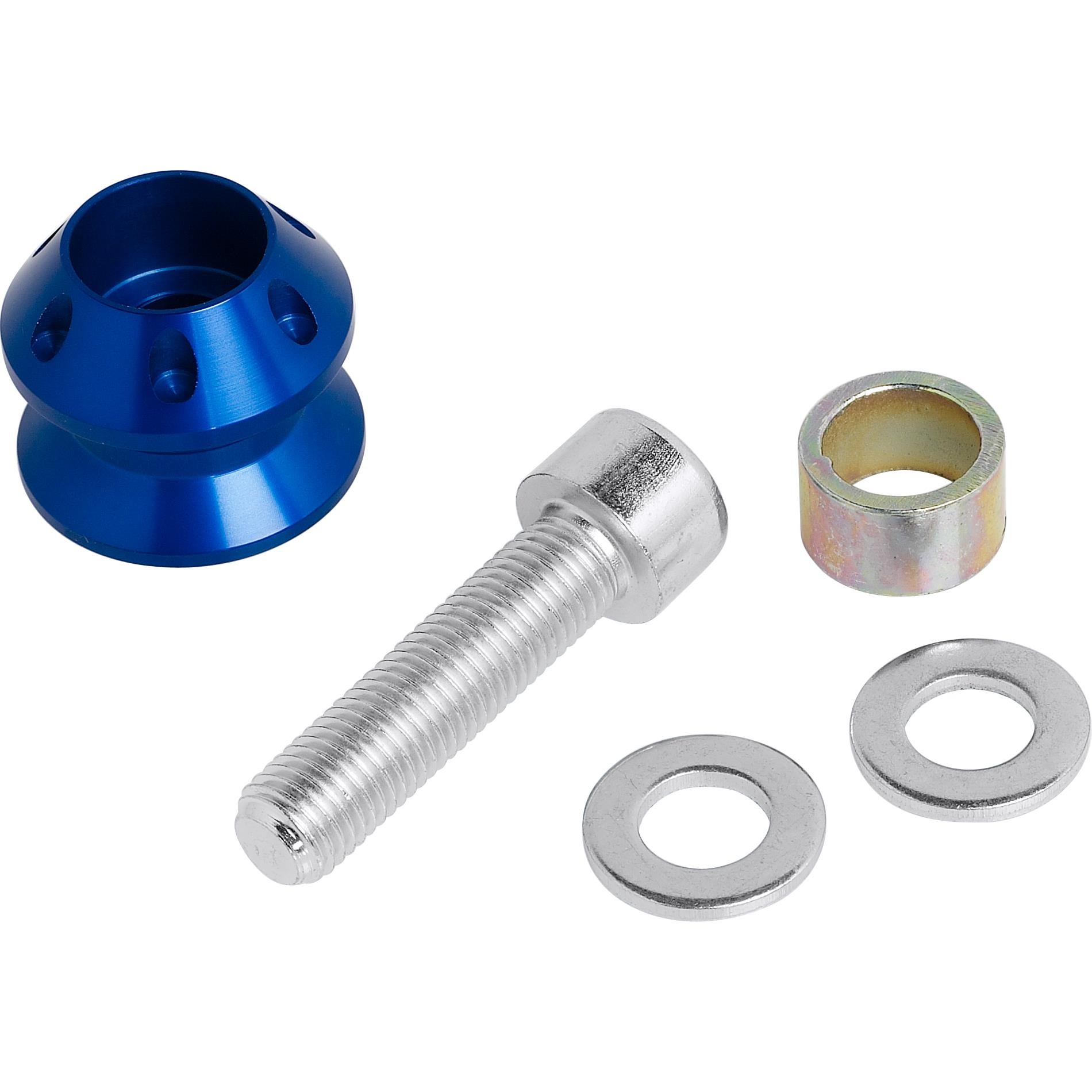 Kern-Stabi New Line Adapterrollen Paar M10x1.25/M10x1.5 blau - Motorradzubehör - Aufbockvorrichtungen