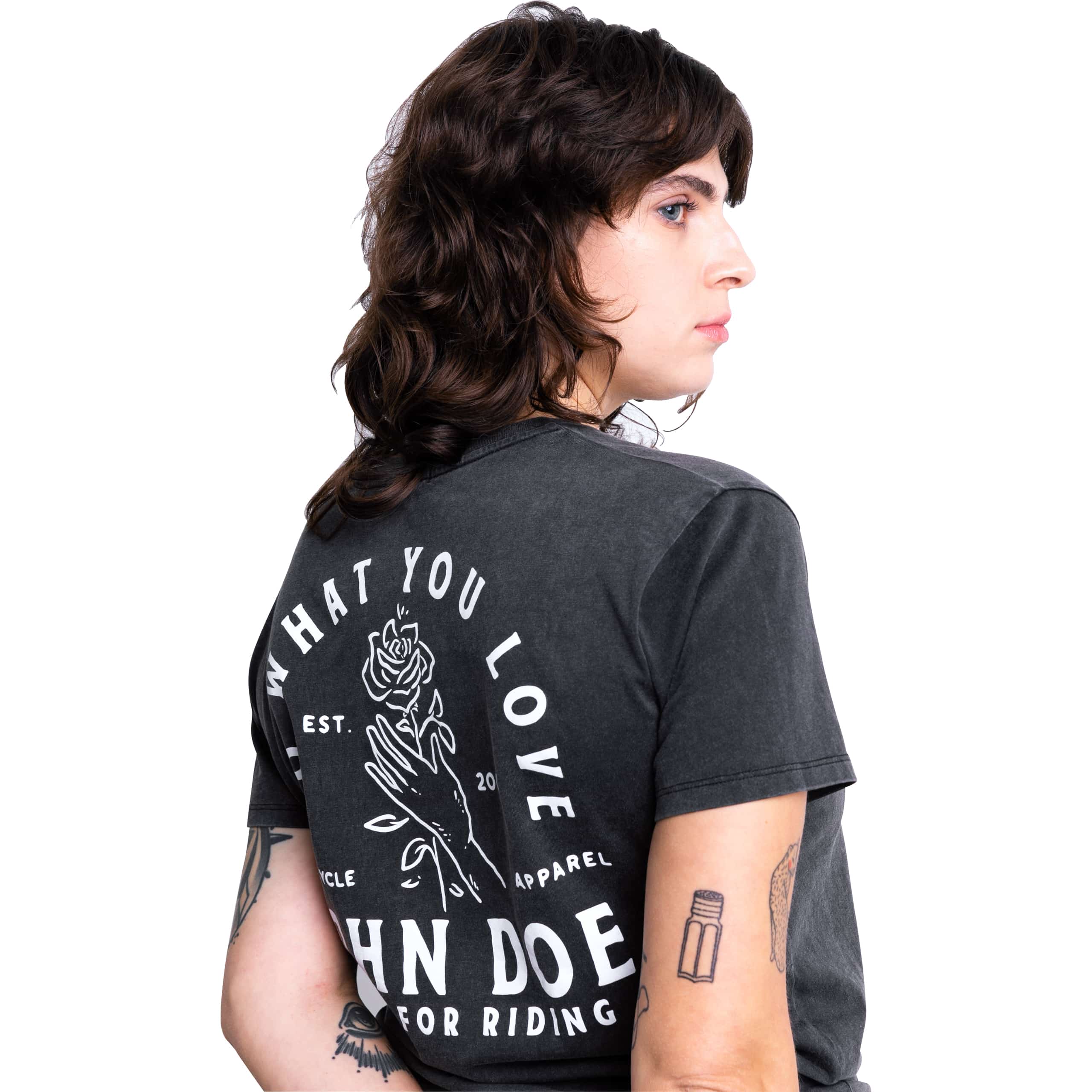 John Doe-T-Shirt Damen Rose Fade Out schwarz-8021311999001