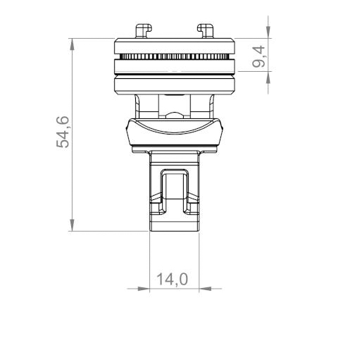 SP Connect-Mirror Mount Pro SPC+ für Spiegelarm/Querstrebe-5741601181010070