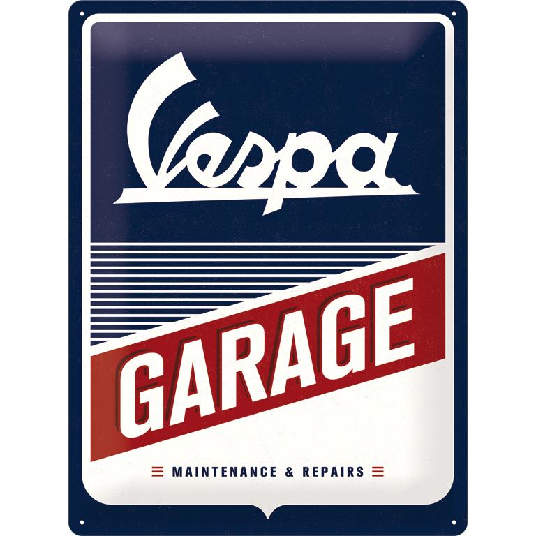 Nostalgic-Art Blechschild 30 x 40 "Vespa - Garage" - Motorradzubehör - Geschenkideen