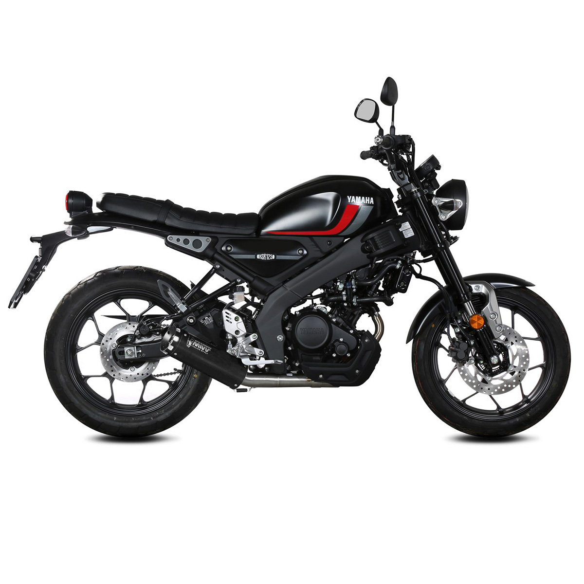 MIVV échappement HR-1 Y.075.KH1BA 1-1 noir pour XSR 125 2022-2024