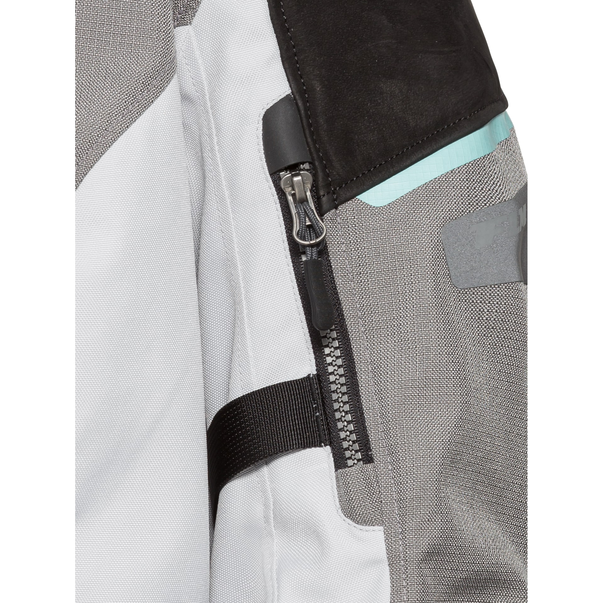 FLM-Touren Damen Leder-/Textiljacke 4.0 anthrazit/mint-2012751999012